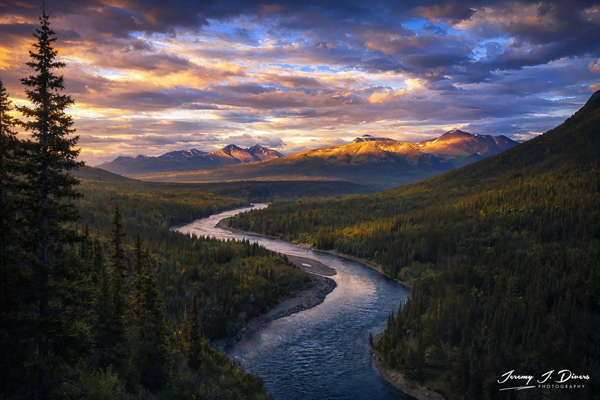 "Where the Mountains Breathe Fire" Denali National Park, Alaska