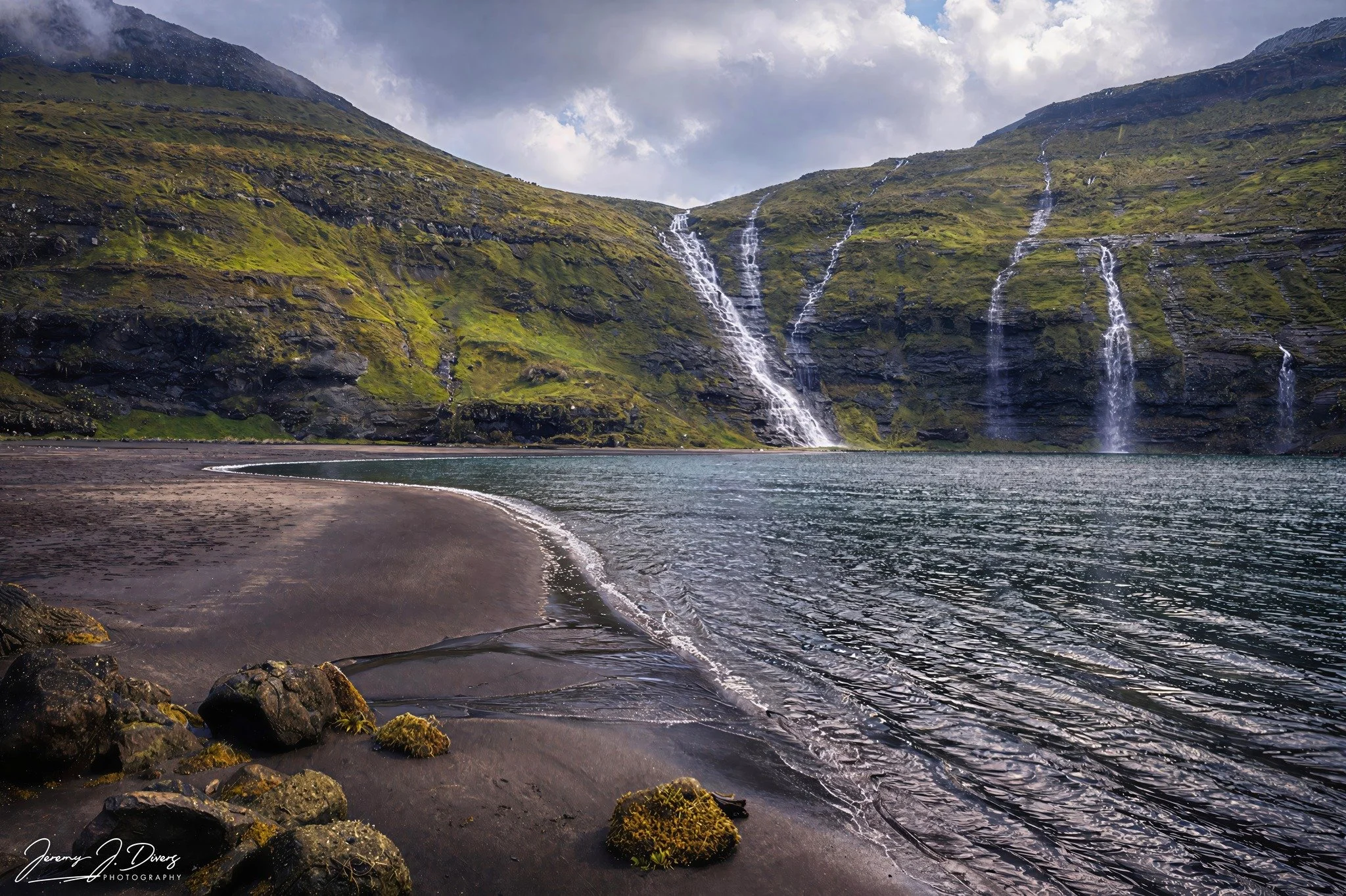 "Cascades of the Northern Coast" Streymoy Island, Faroe Islands
