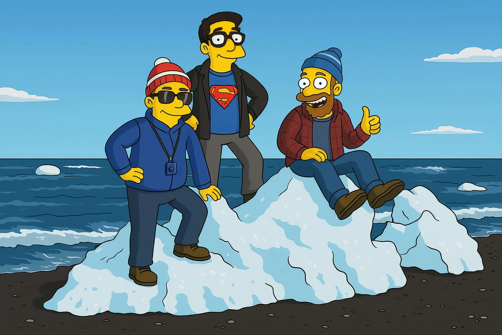 "J-Crew in Jökulsárlón Iceland"