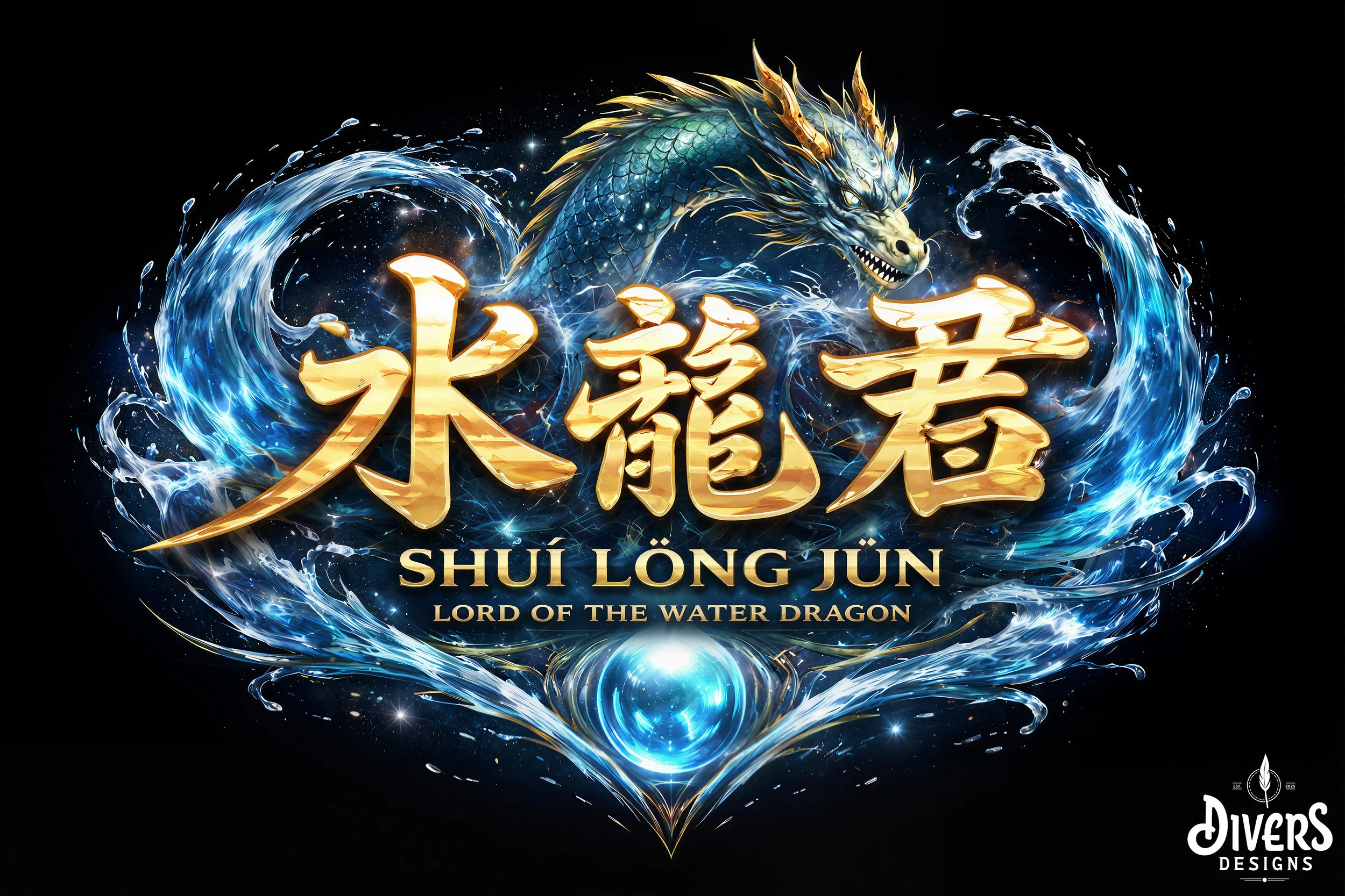"Shuǐ Lóng Jūn Logo"
