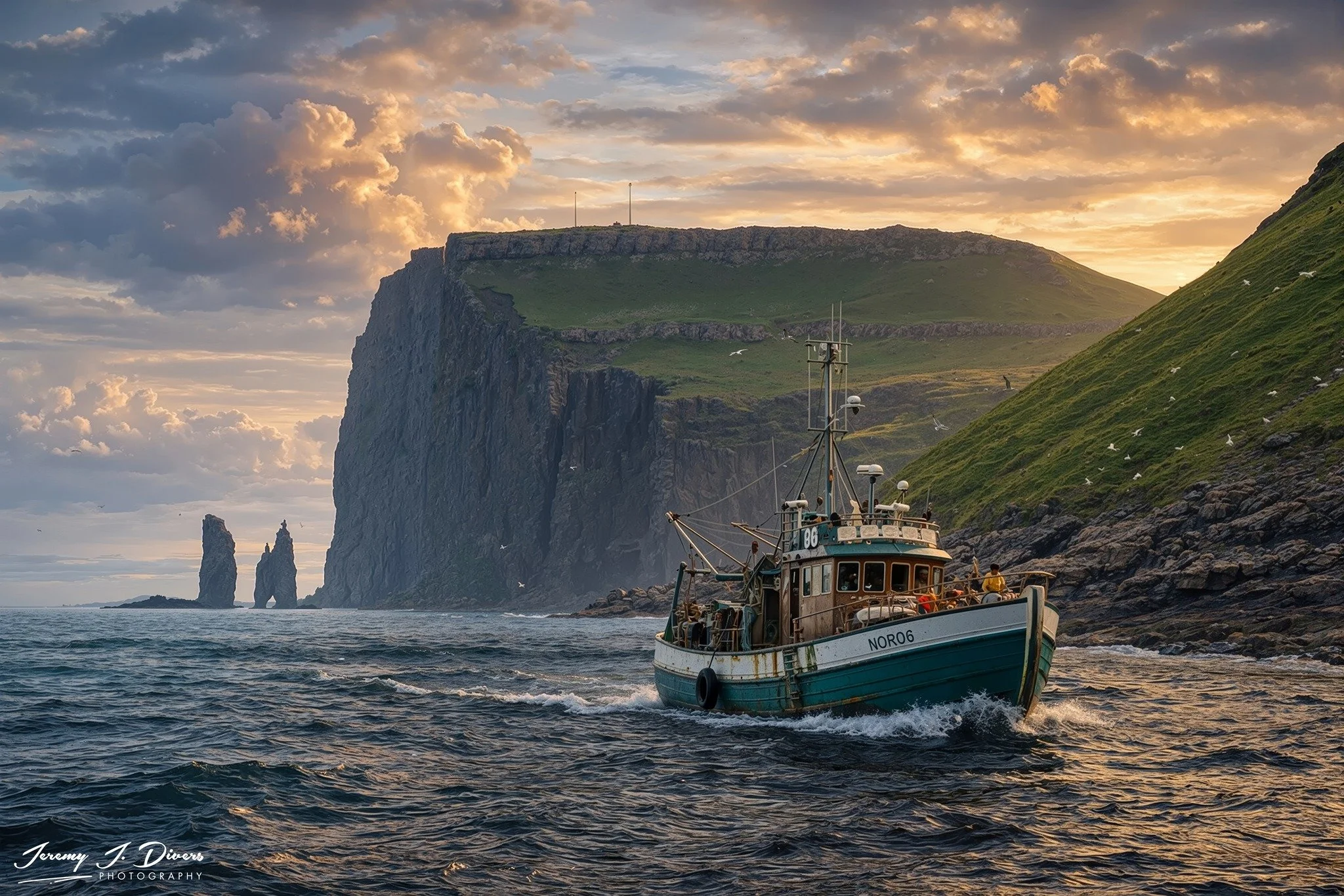"Fishing the Northern Shores" Streymoy Island, Faroe Islands