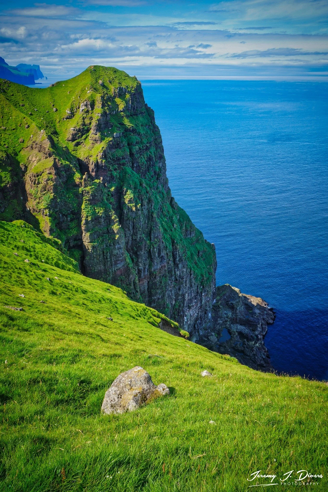 "The Glowing Greens of Kalsoy" Faroe Islands