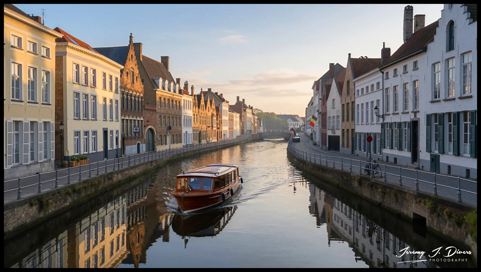 "Sunrise Along the Canal" Brunges, Belgium