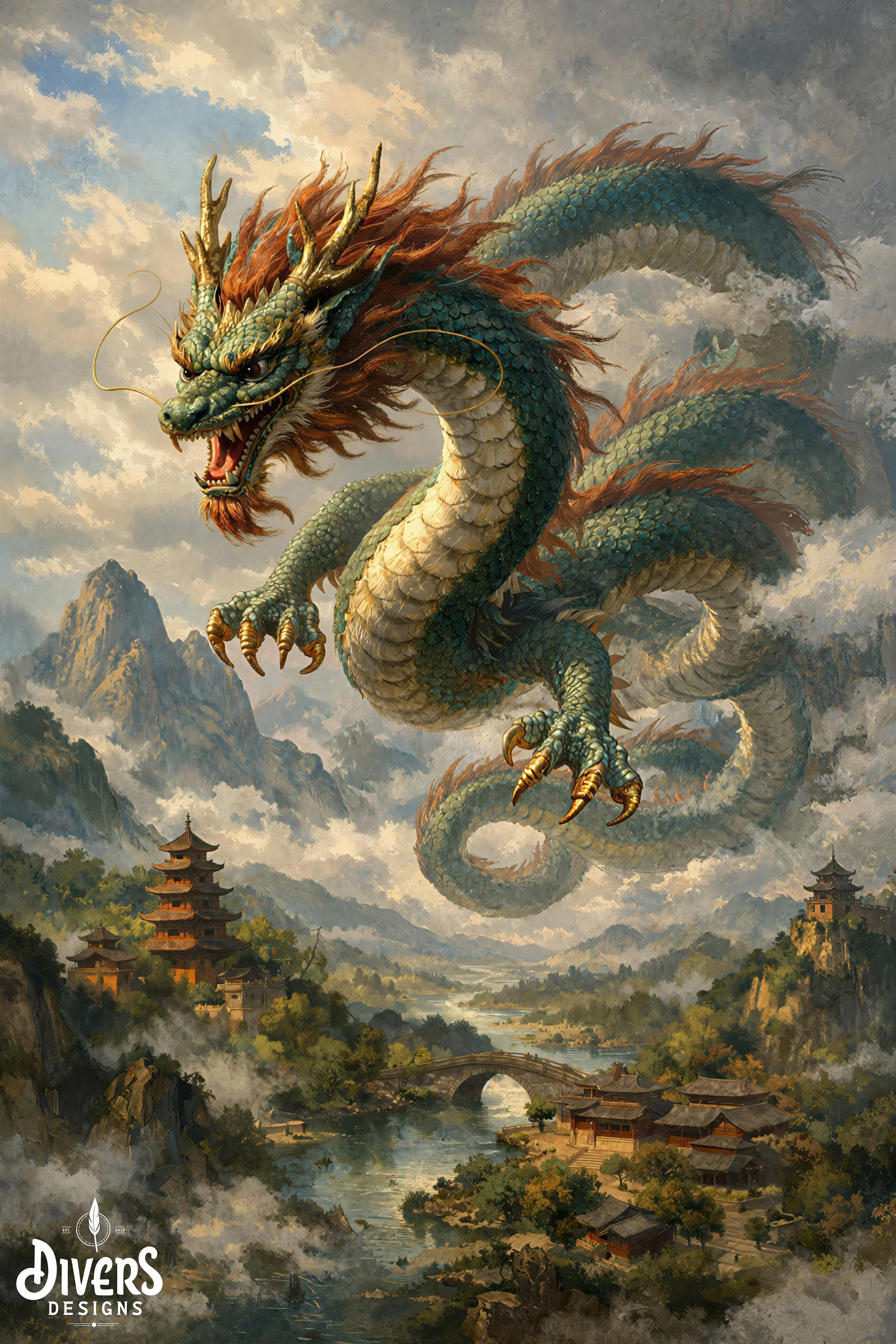 "Qinglong" (Chinese Mythology Series)