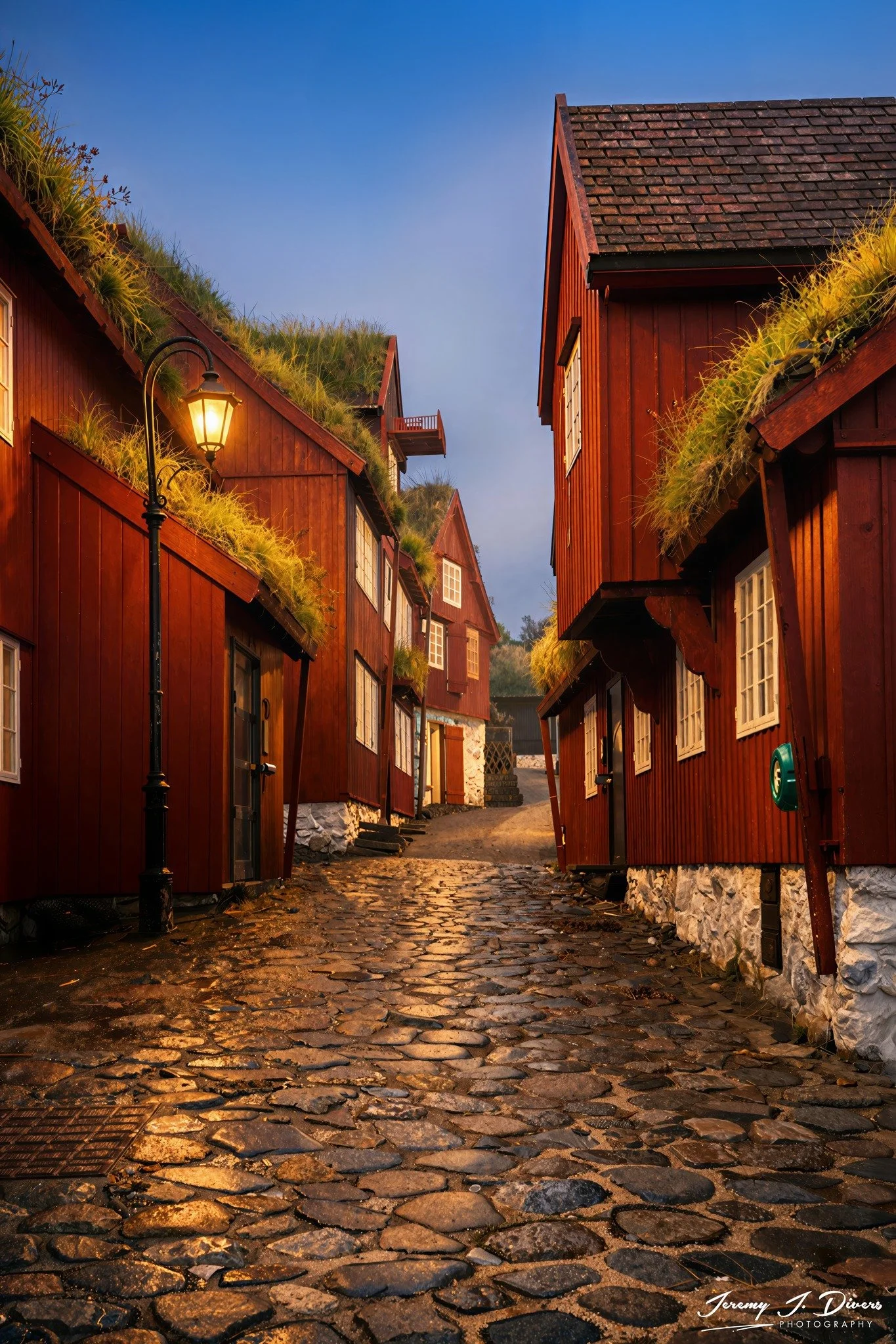 "Evening in the Red Village" Tórshavn, Faroe Islands