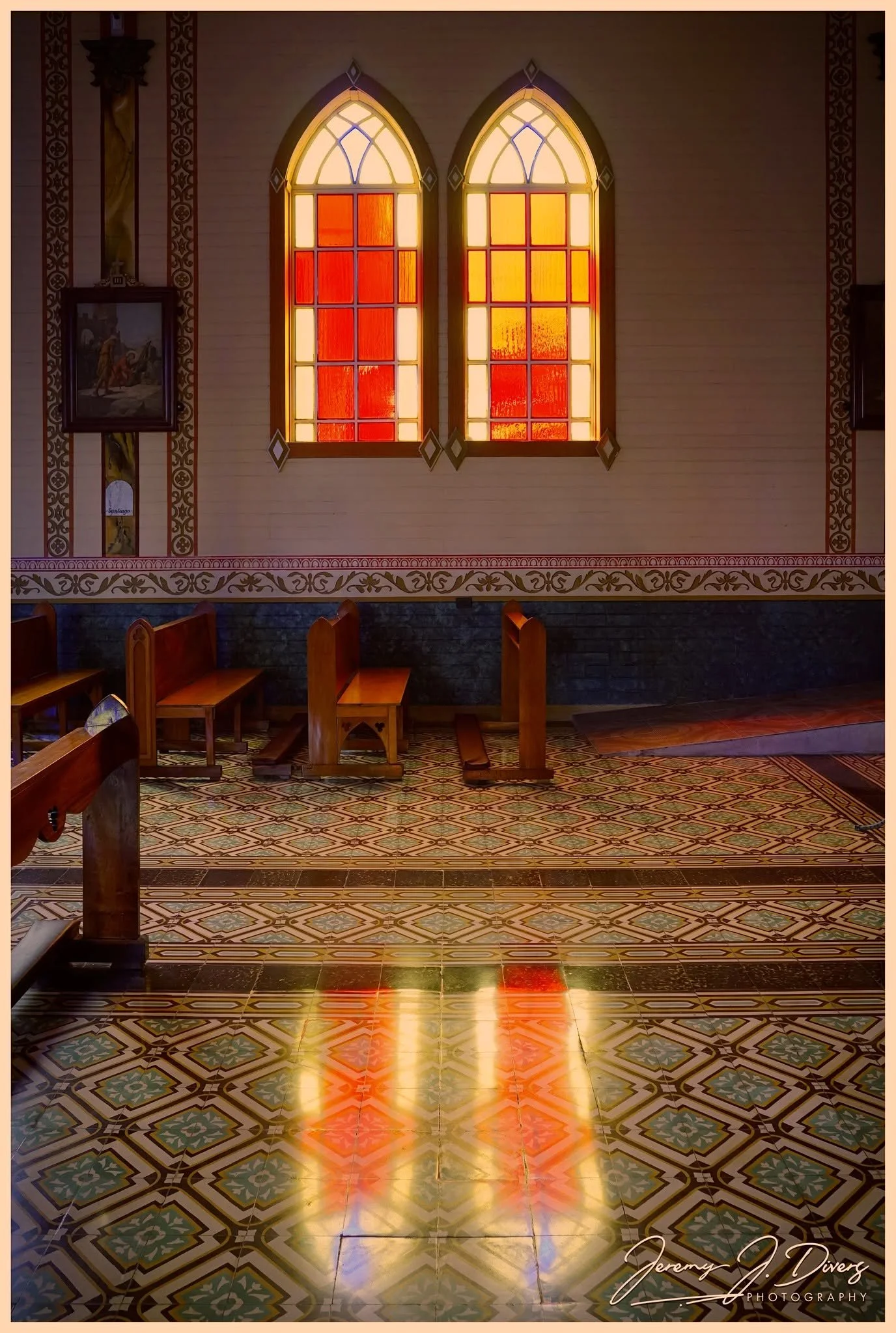 "Light Across the Chapel Floor" (B) Zarcero, Costa Rica