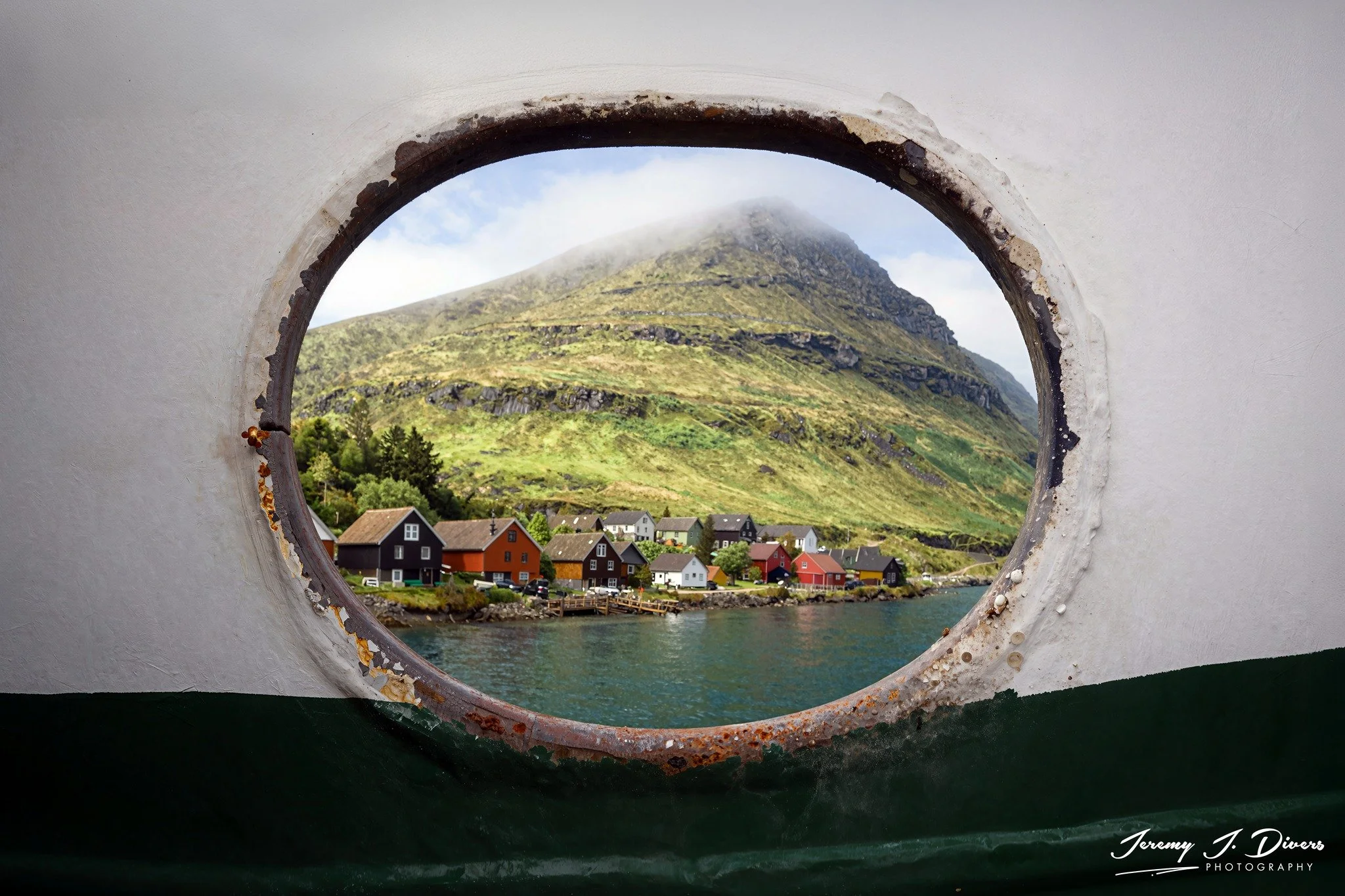 "Looking Through the Porthole" Kalsoy Island, Faroe Islands
