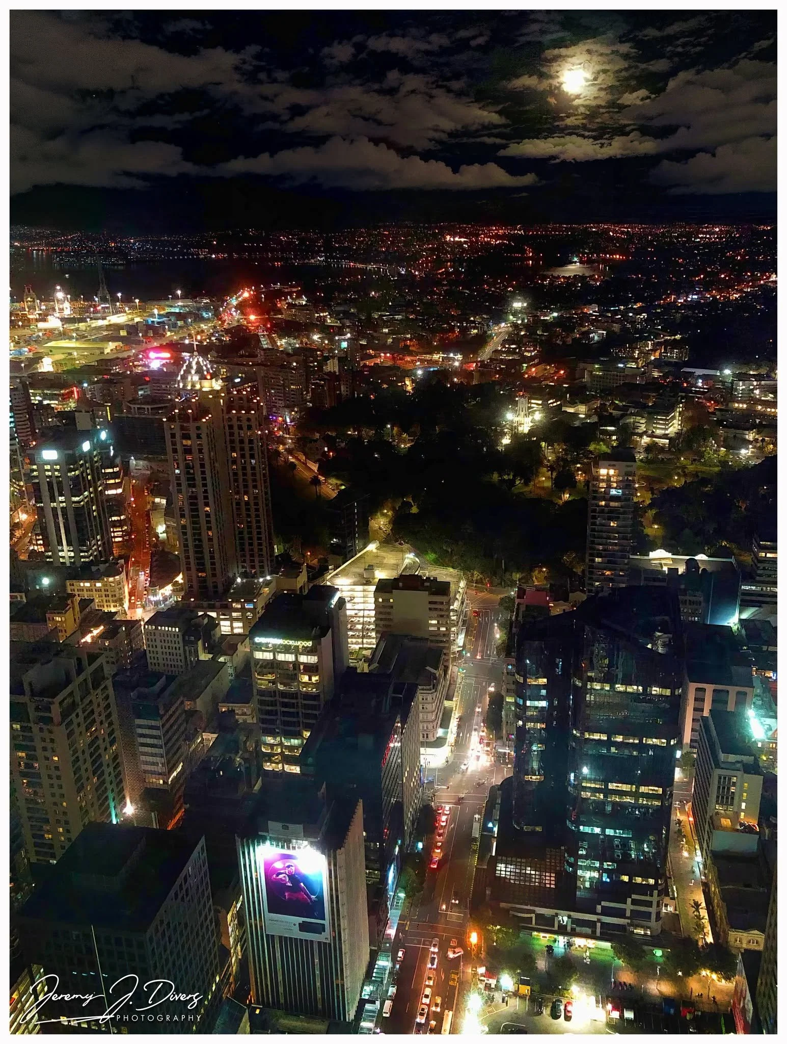 "Moonrays Over Auckland" Auckland, New Zealand