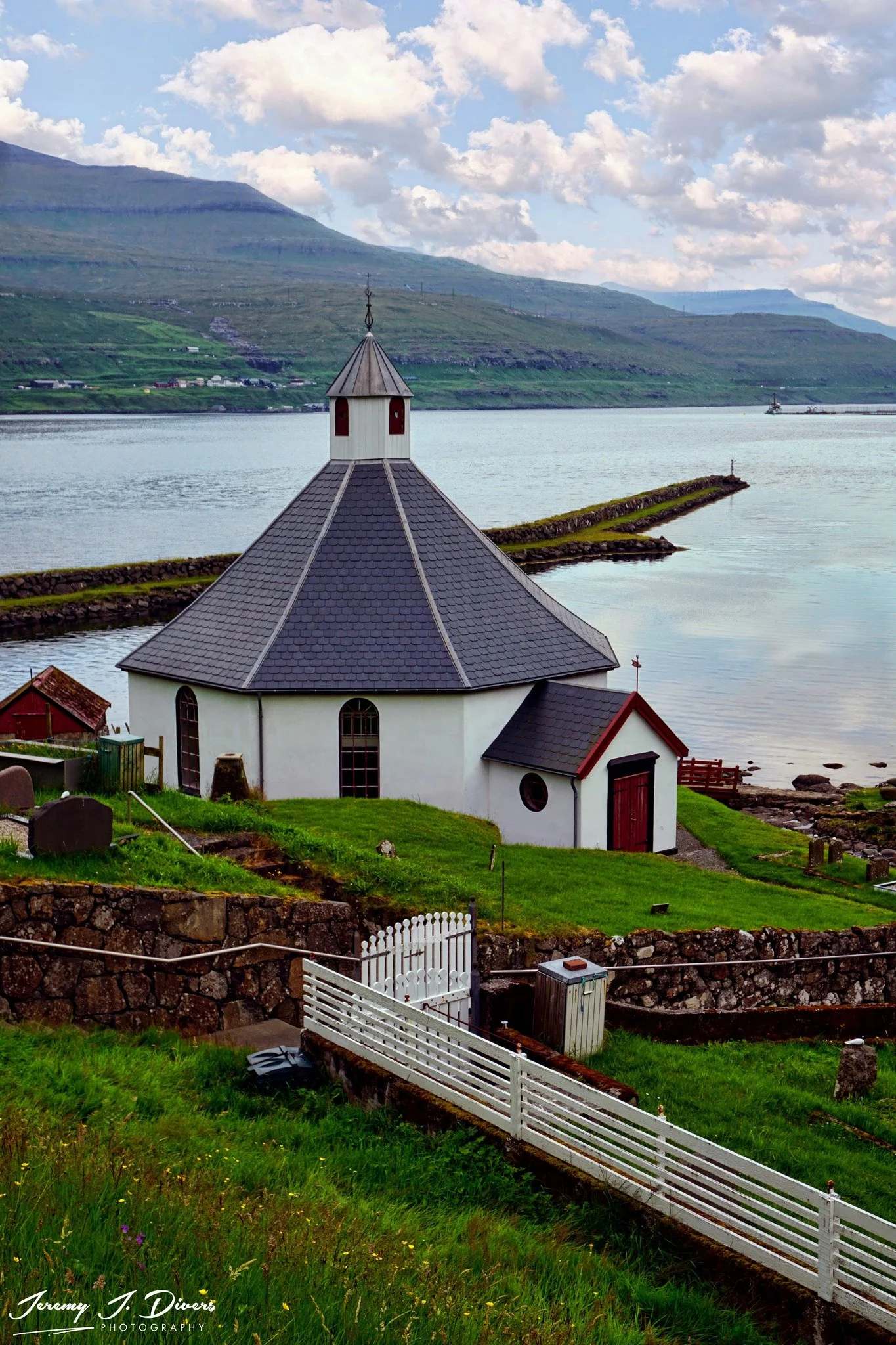 "Church of Haldarsvík"  Haldarsvík, Streymoy, Faroe Islands.