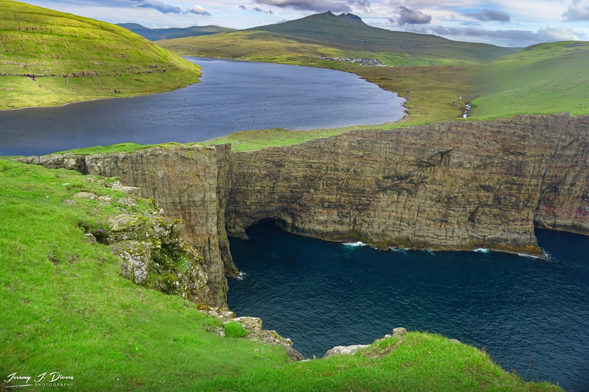 "The Lake Above the Ocean" Sørvágsvatn, Faroe Islands