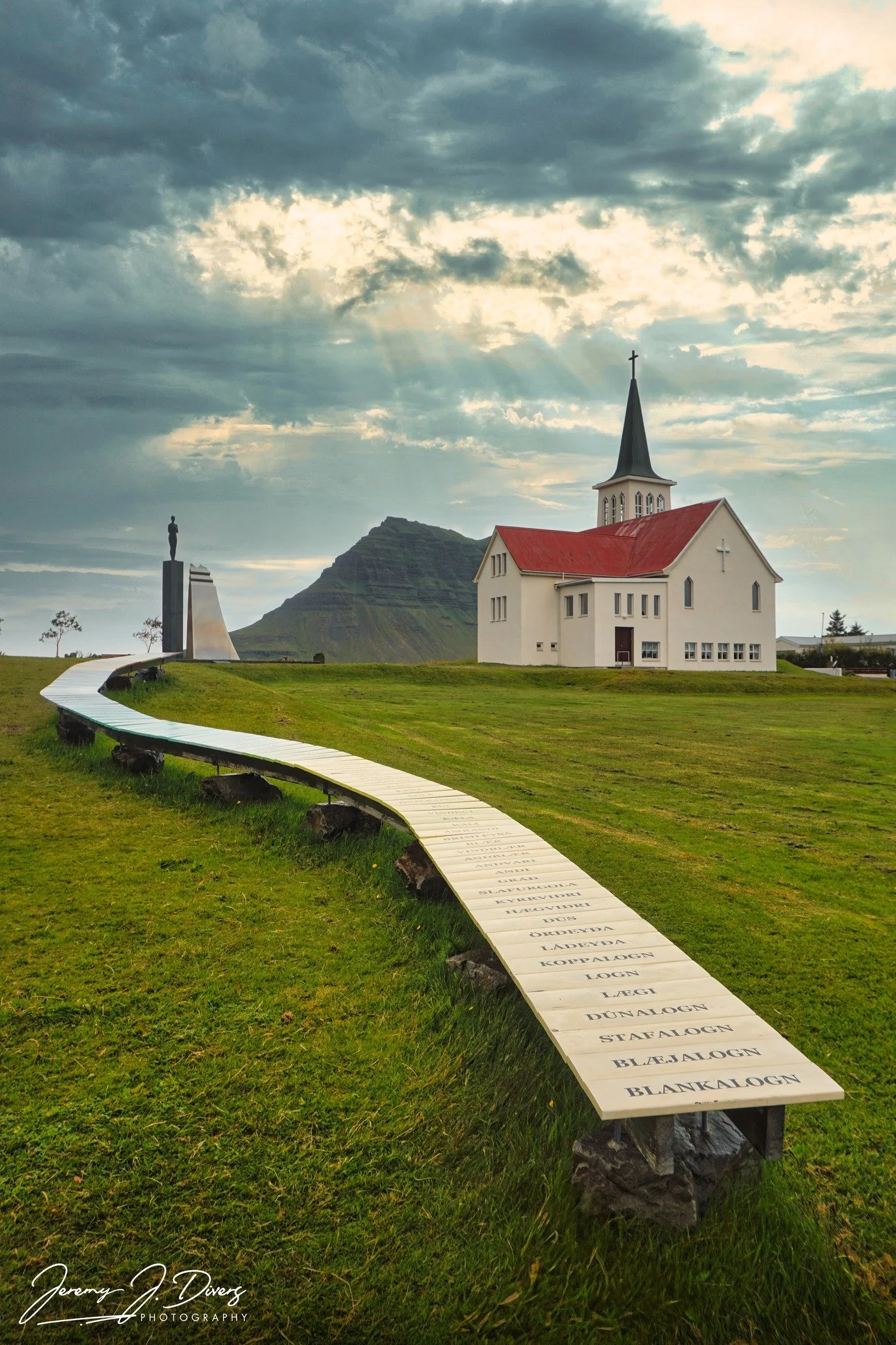"Words of the Wind and Grundarfjörður Church" Grundarfjörður, Iceland