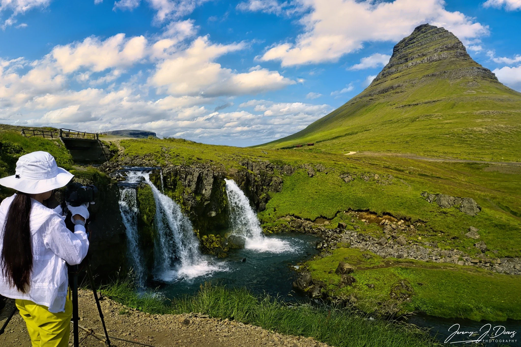 “A Photographer Photographing Another Photographer Photographing Kirkjufell Mountain" Grundarfjörður, Iceland