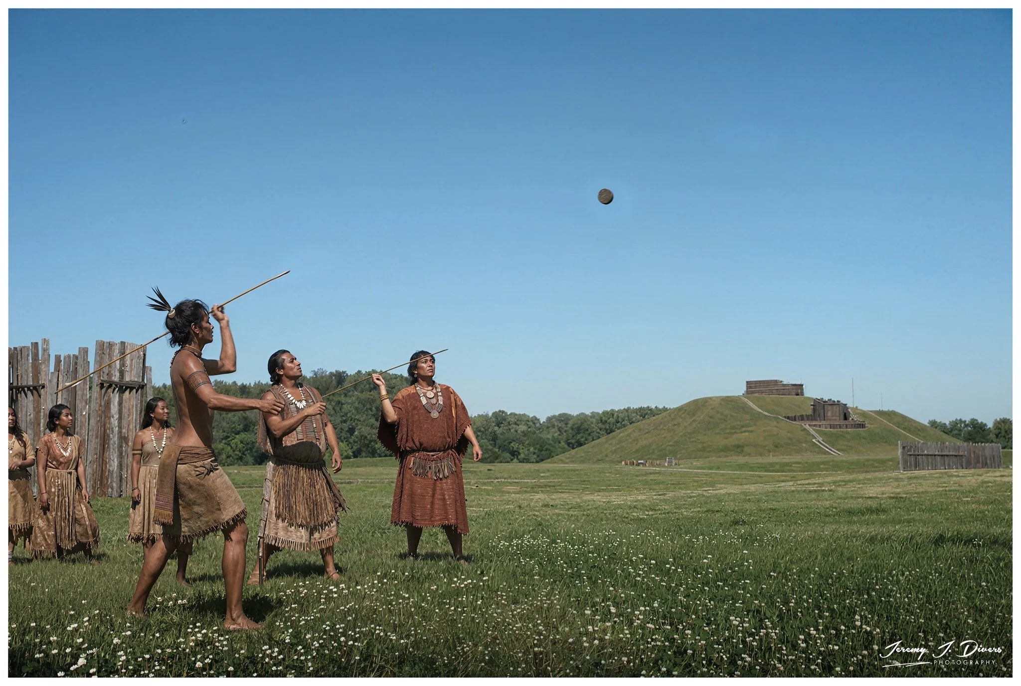 "Mississipians Playing Chunkey" Renactment, Cahokia, Illinois
