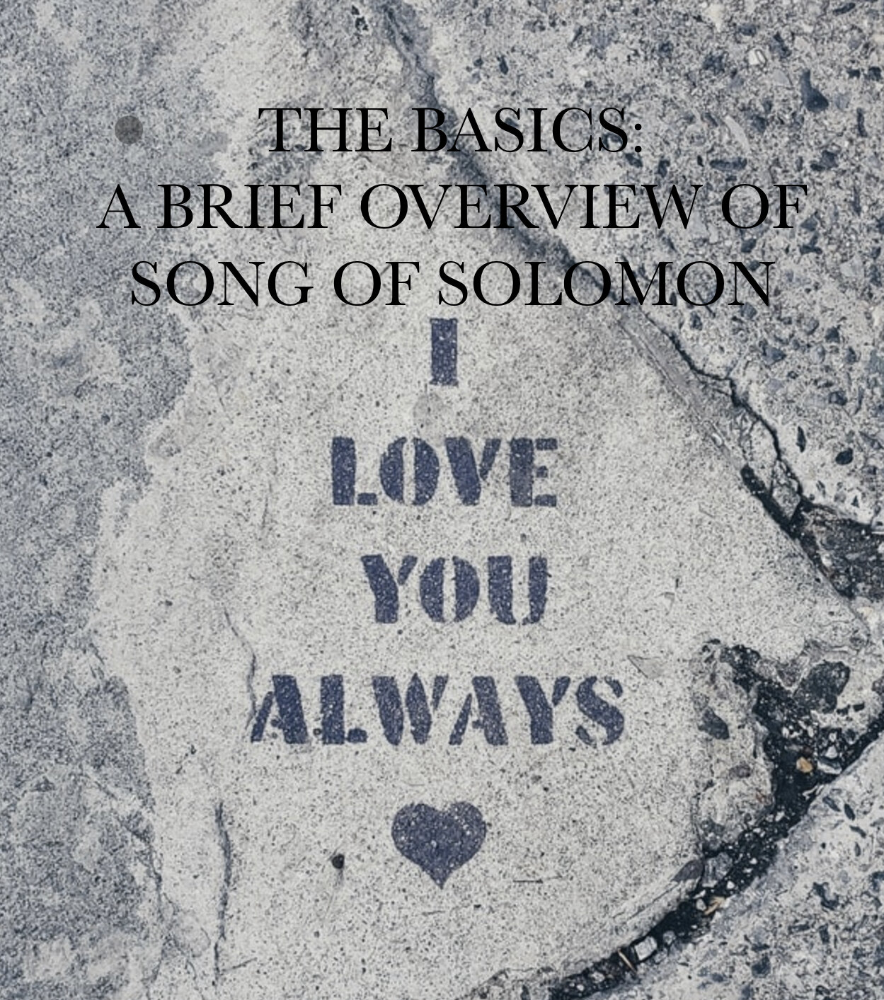 The Basics: A Brief Overview of Song of Solomon