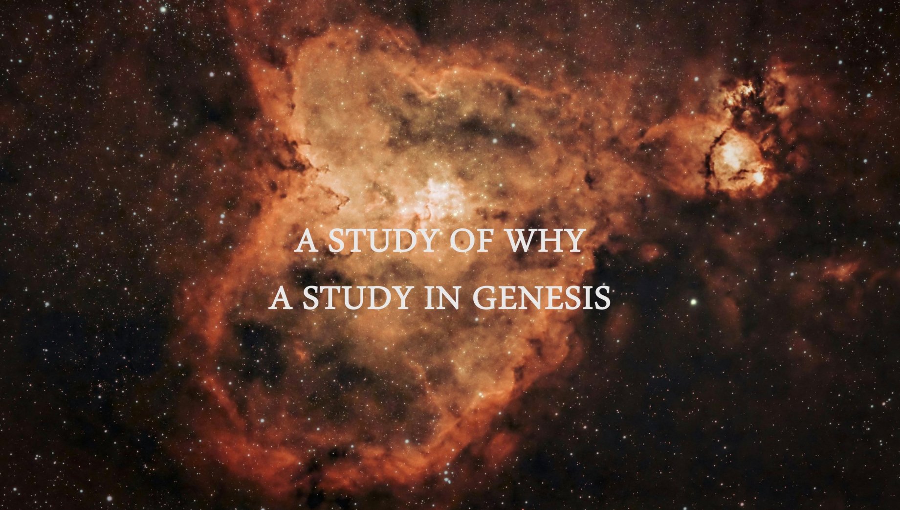 A Study In Genesis