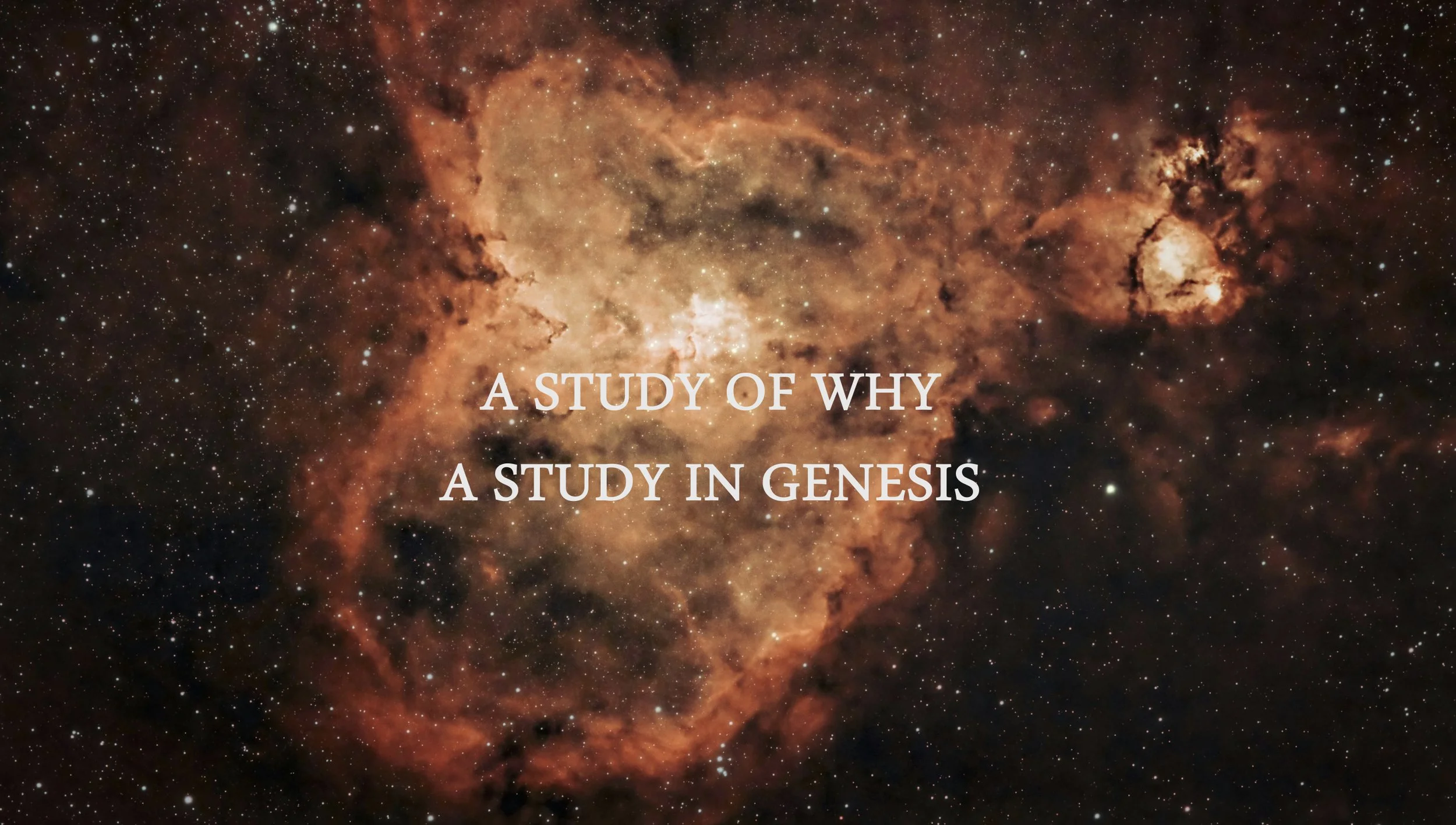 A Study in Genesis