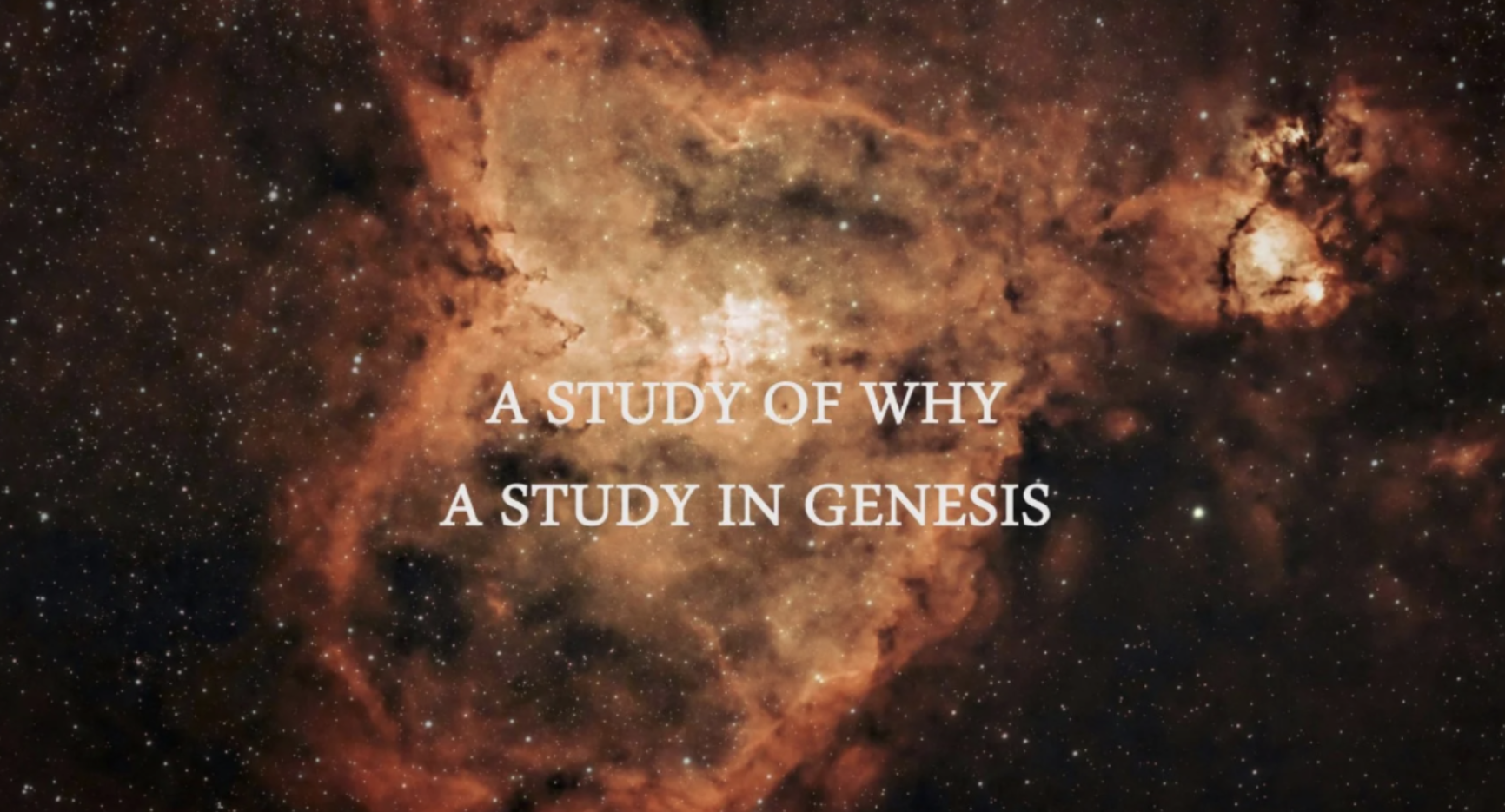 A Study in Genesis 