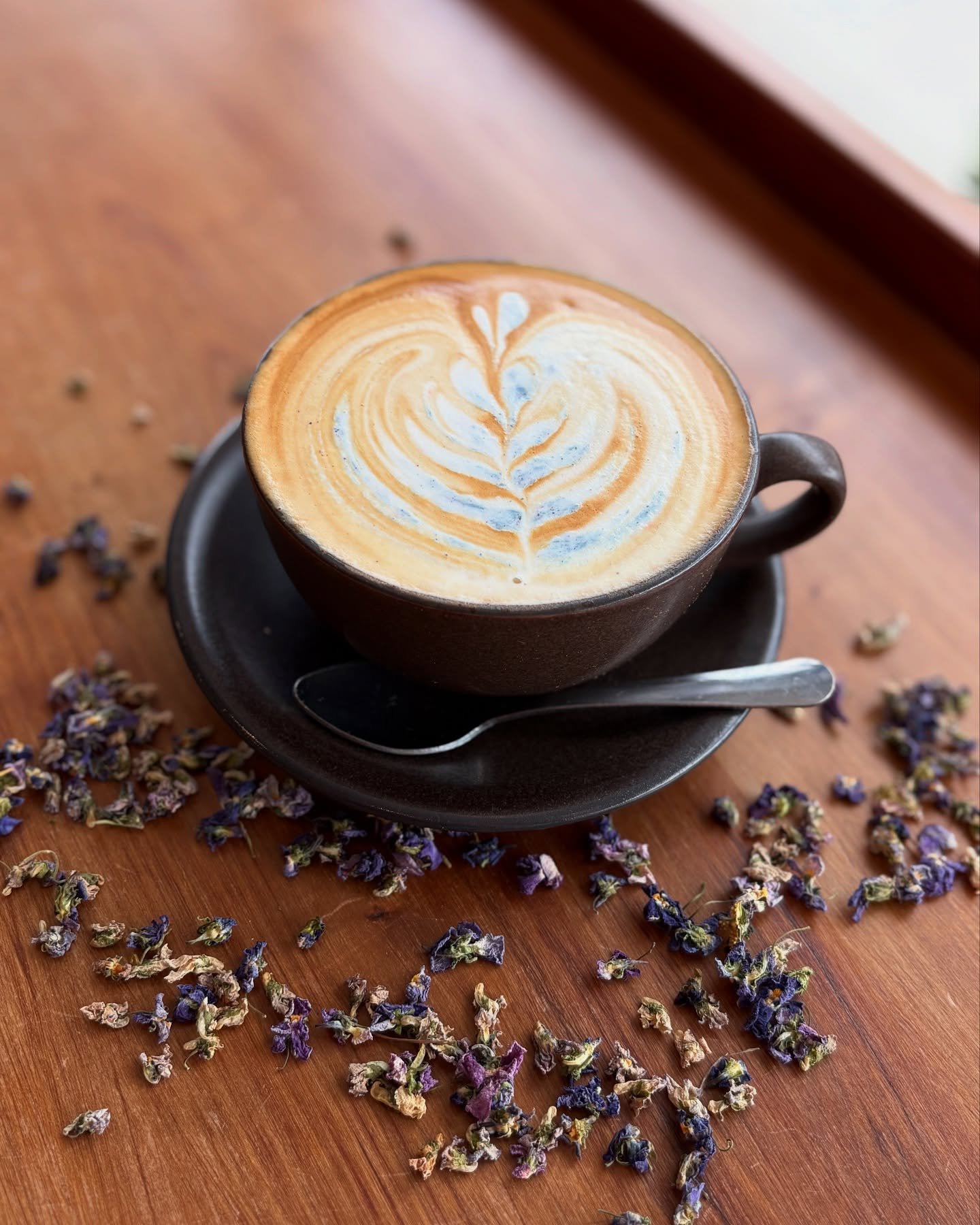 Good morning Frederick❤️ We have a new latte special on the menu! 
Violet, You&rsquo;re turning violet!🫐💜🍭
Housemade violet &amp; blueberry syrup with a violet infused sprinkle topping. It&rsquo;s sooo good😍

Reminder: 
We are open 8-2 today. 
.
