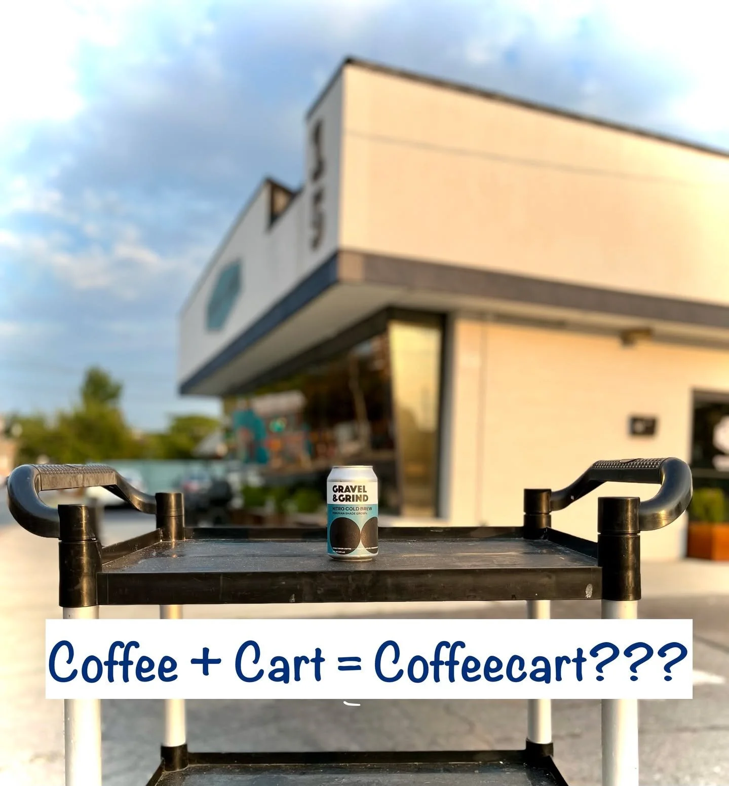 Question: &ldquo;So what&rsquo;s actually going on here?&rdquo;
Answer: &ldquo;Well, it&rsquo;s a cart plus coffee. Just like the picture says.&rdquo;
So then it&rsquo;s a coffee cart?
Not really. The real coffee cart will be at the shop on Sunday fr