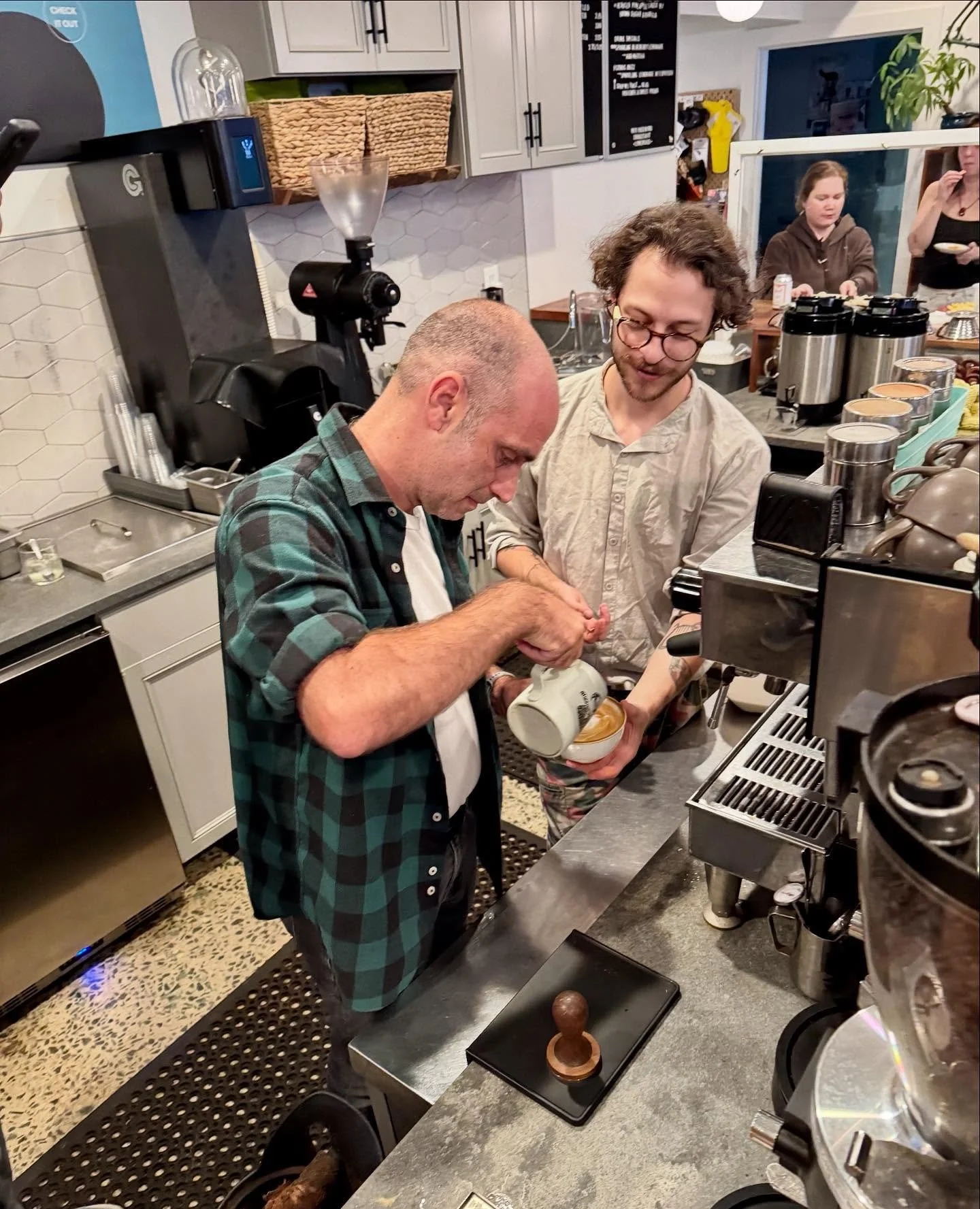 We&rsquo;ll miss our friends as they head down the road for their next adventure.  We&rsquo;ve really enjoyed their time as part of our local community.  And thanks to Geram, Laken and CJ for showing them how to (hopefully) make some wonderful lattes