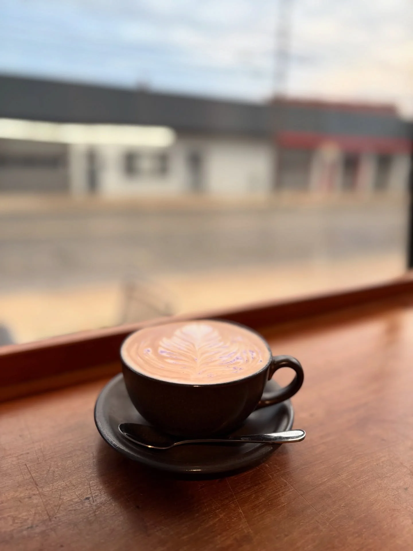 Back for a limited engagement: OoOoObey! We made a little test batch for the shop and Ooobey is back on the menu for a bit. Limited time only &amp; just until we sell out.  Get it while it&rsquo;s good Frederick 😉
.
.
.
#oooooooo #ubelatte #coffee #