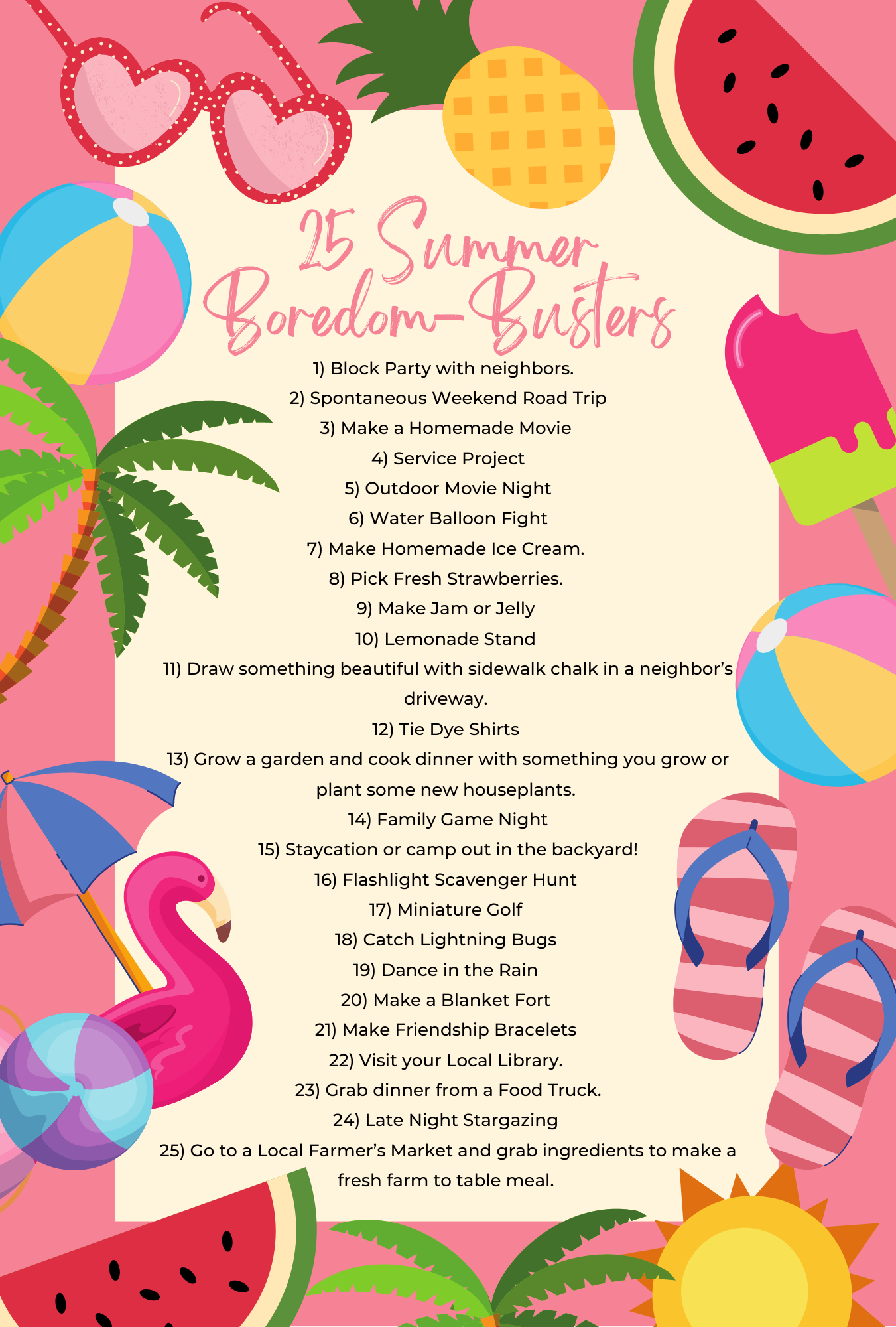 Kids Summer Bucket List