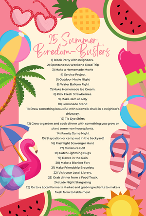 Kids Summer Bucket List