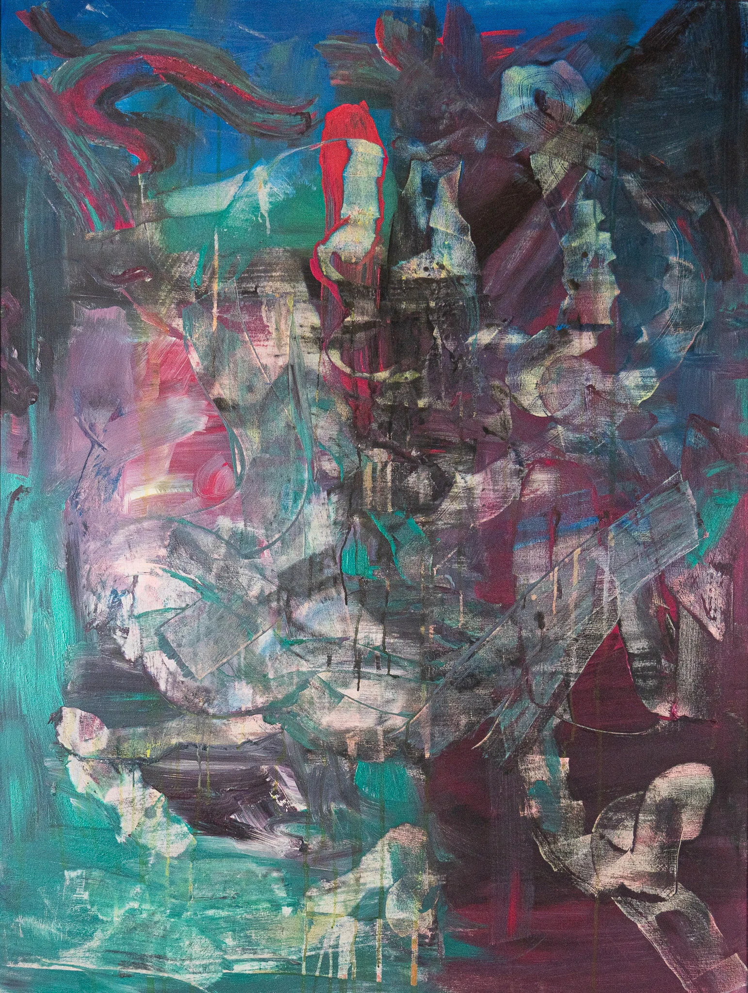 UNTITLED I Reductive Series Acrylic on Canvas 48” x 35”2018