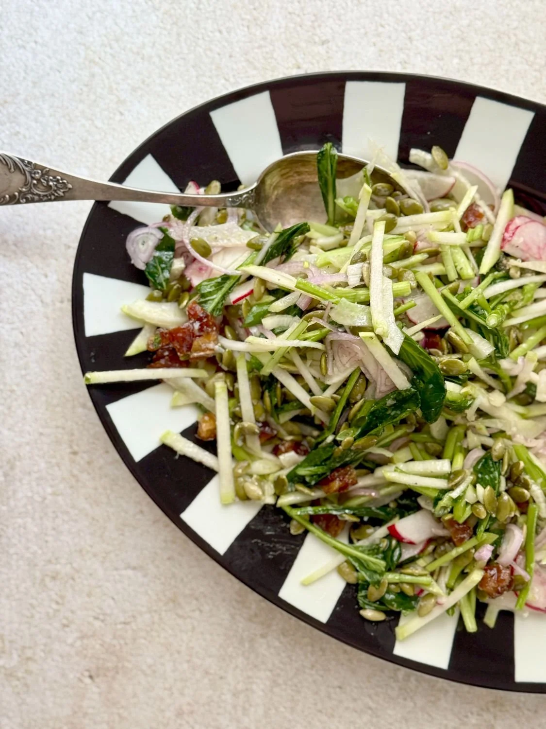 Fridge Dump Salad: Featuring Dates, Lemon, and Parmesan