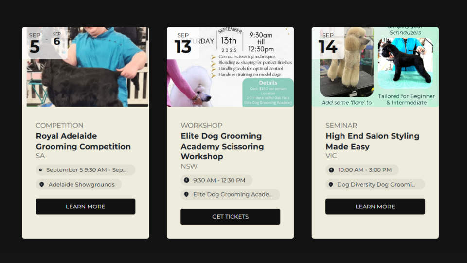 Industry Calendar &amp; Events Listing