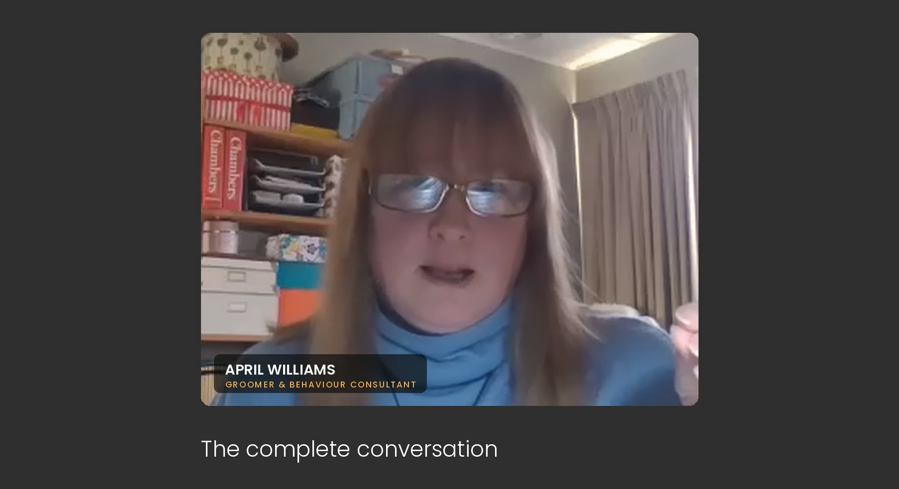 Interview with April Williams