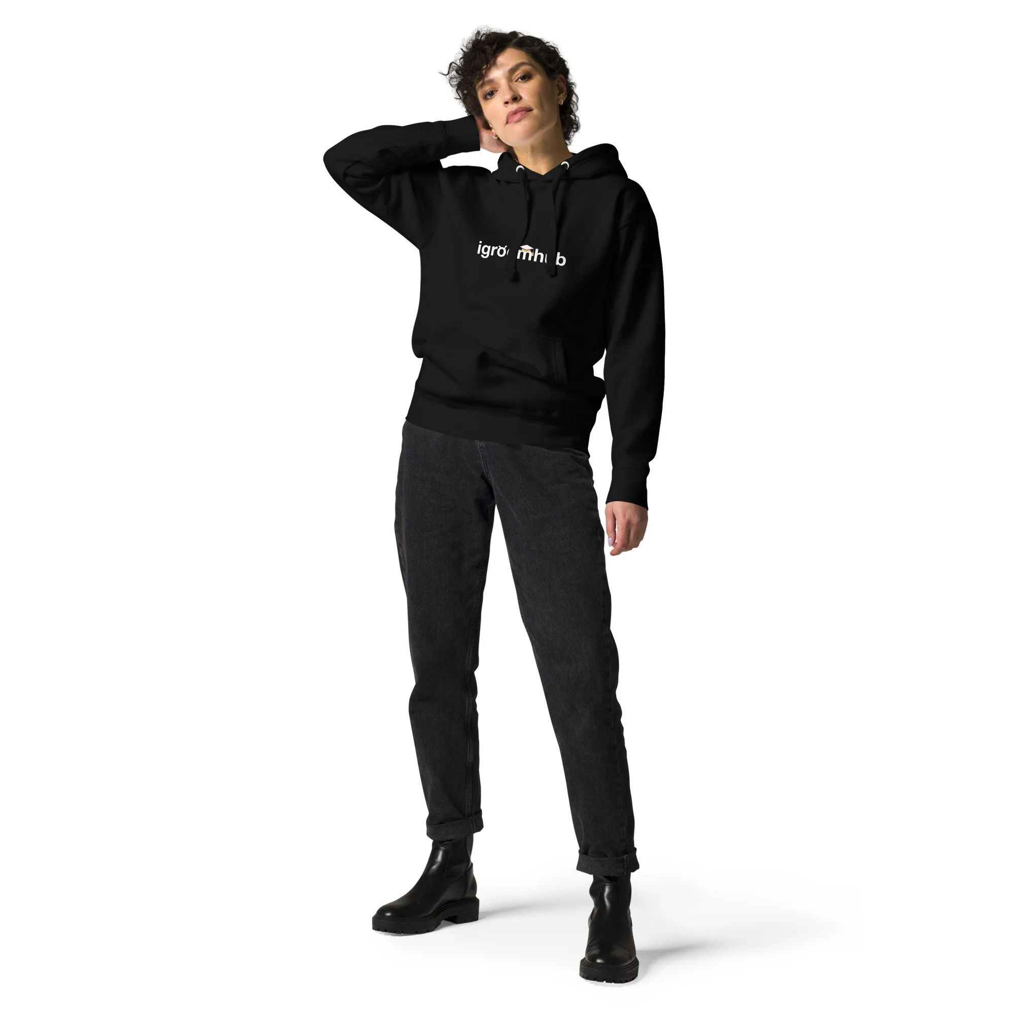 eat sleep groom repeat black hoodie igroomhub 5.jpg