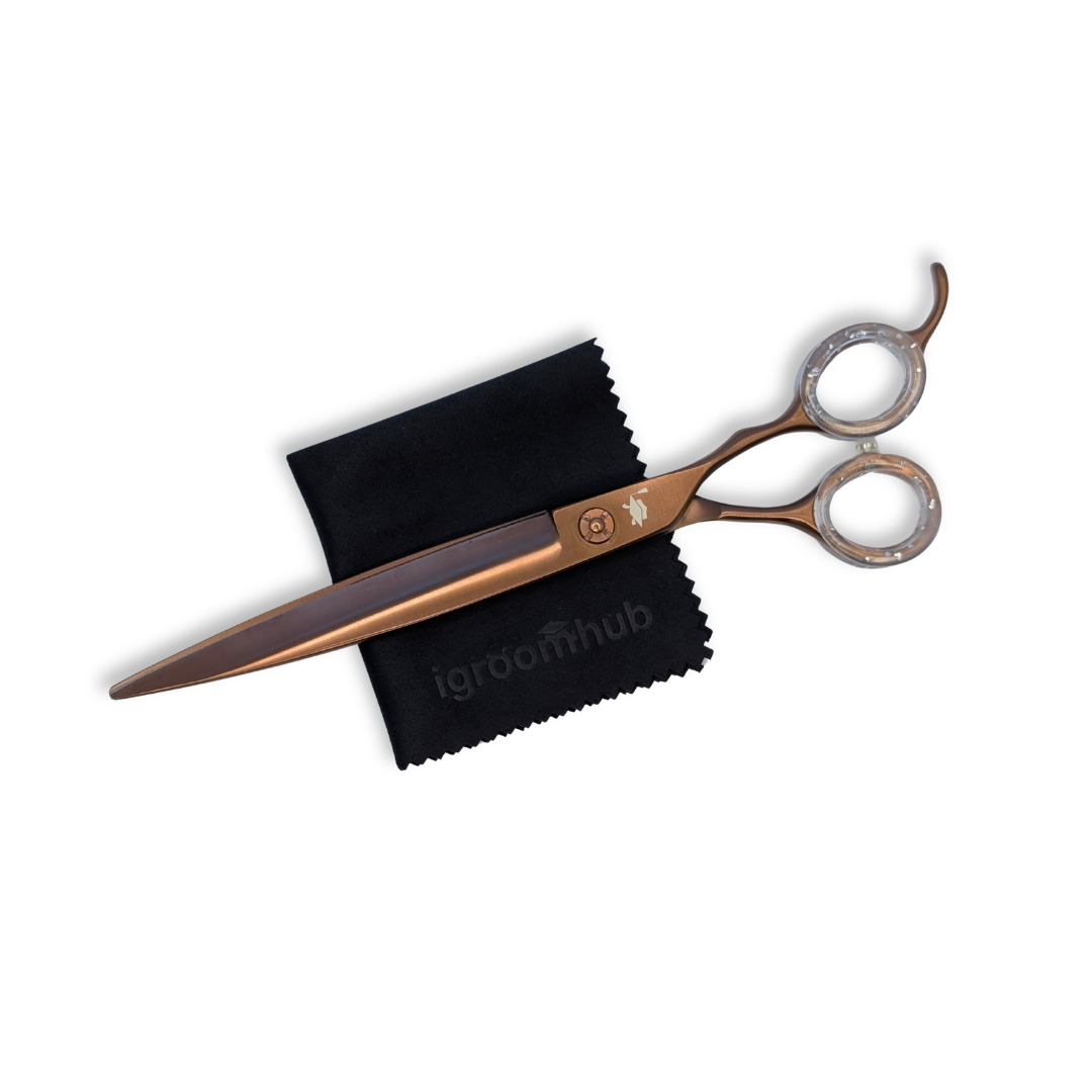 Vesta | 7.5" Straight Microtooth Shears by igroomhub