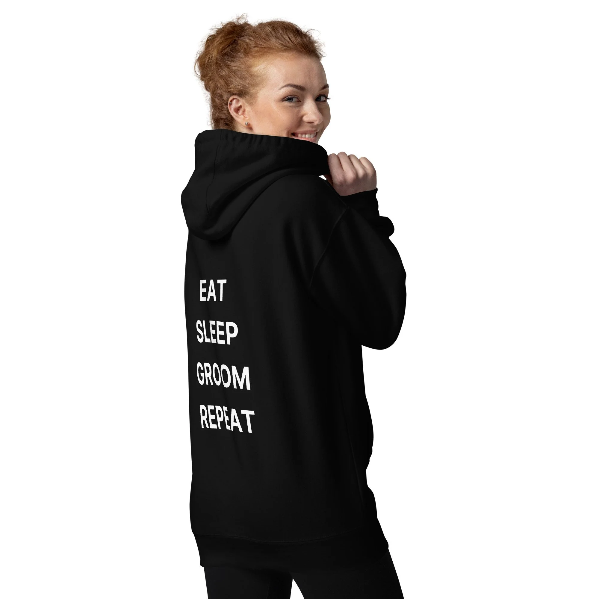 eat sleep groom repeat black hoodie igroomhub 2.jpg