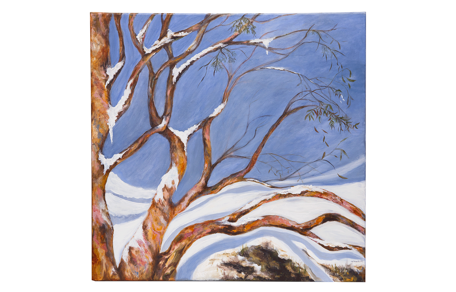 26. Lucy Mocchetti - "Snow Drift" Acrylic on canvas 50x50cm $210