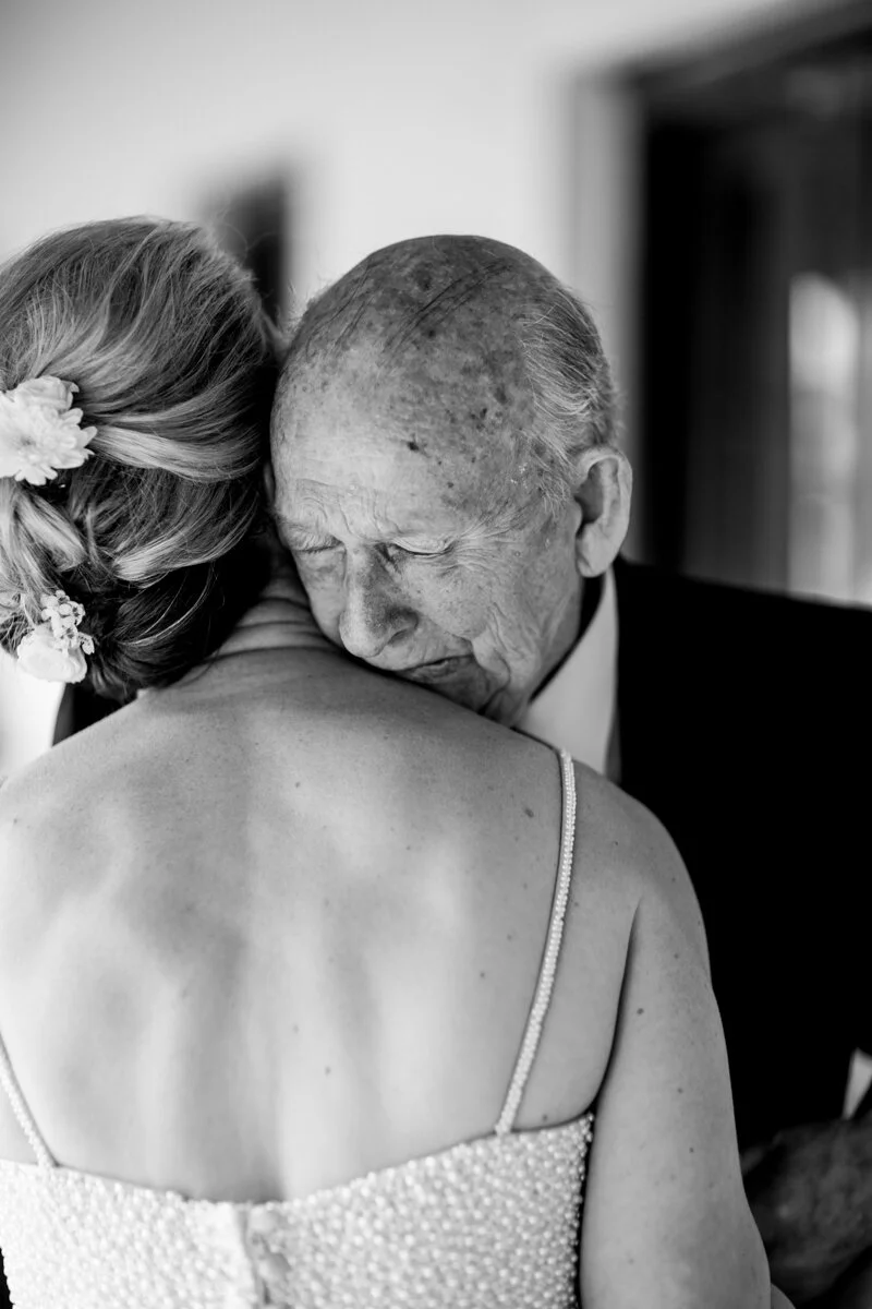 Jo with her Grandfather Les at Flowerdale Estate