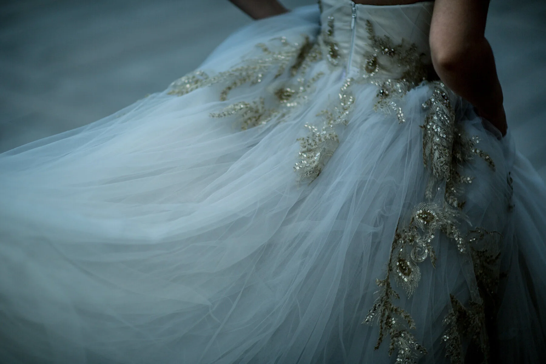 Jana in her stunning Tulle gown