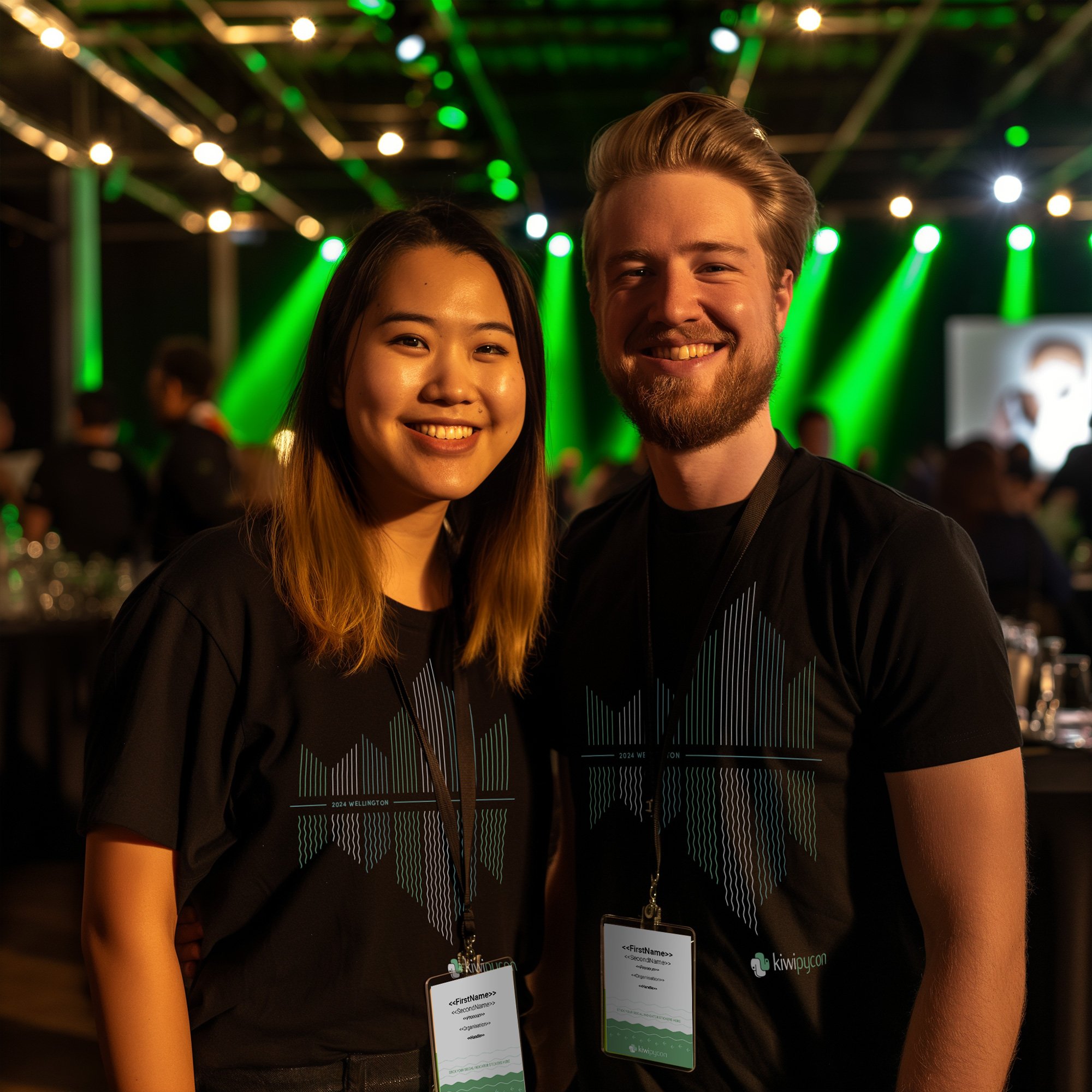 Kiwi PyCon 2024: New Tee Design by Mata revealed :)