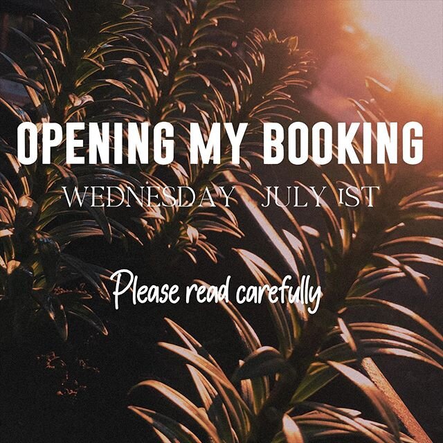 I know I said I would post this yesterday, but thought that good news is always better if told on a Friday. So I&rsquo;m opening my booking for all projects Wednesday, July 1st! 🥳 Wether it&rsquo;s for a custom projects or one of my designs! I will 