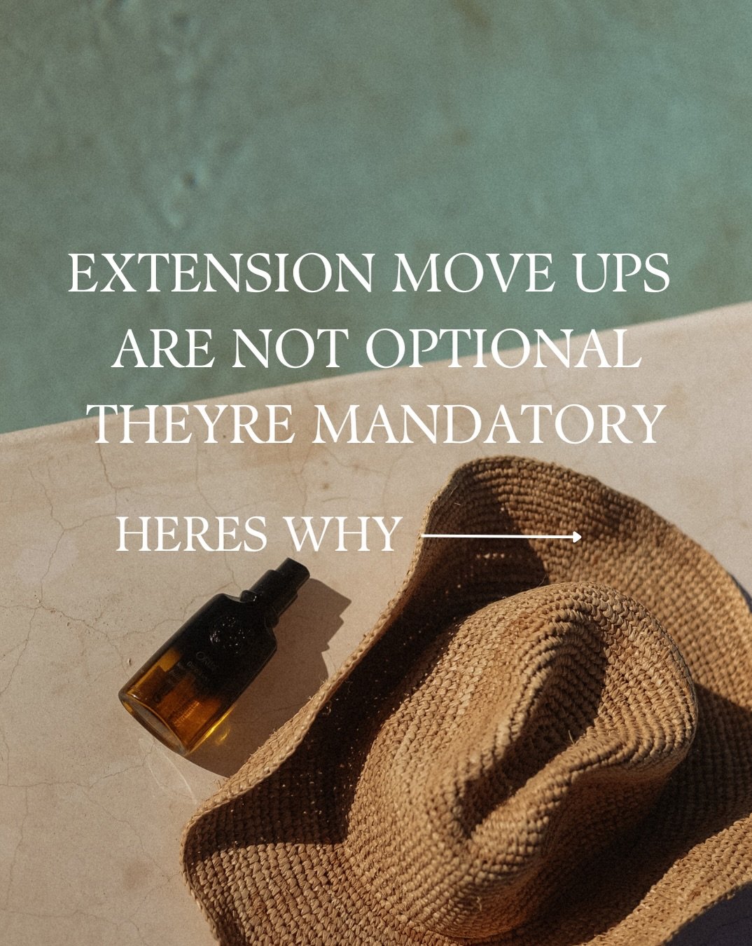 One thing to know before you get extensions, move ups are mandatory, not optional.

I recommend every 6-8 weeks, no longer than 8 weeks. For the health of your scalp, which is my top priority!

Healthy scalp = healthy hair 🫶🏼

And of course you can