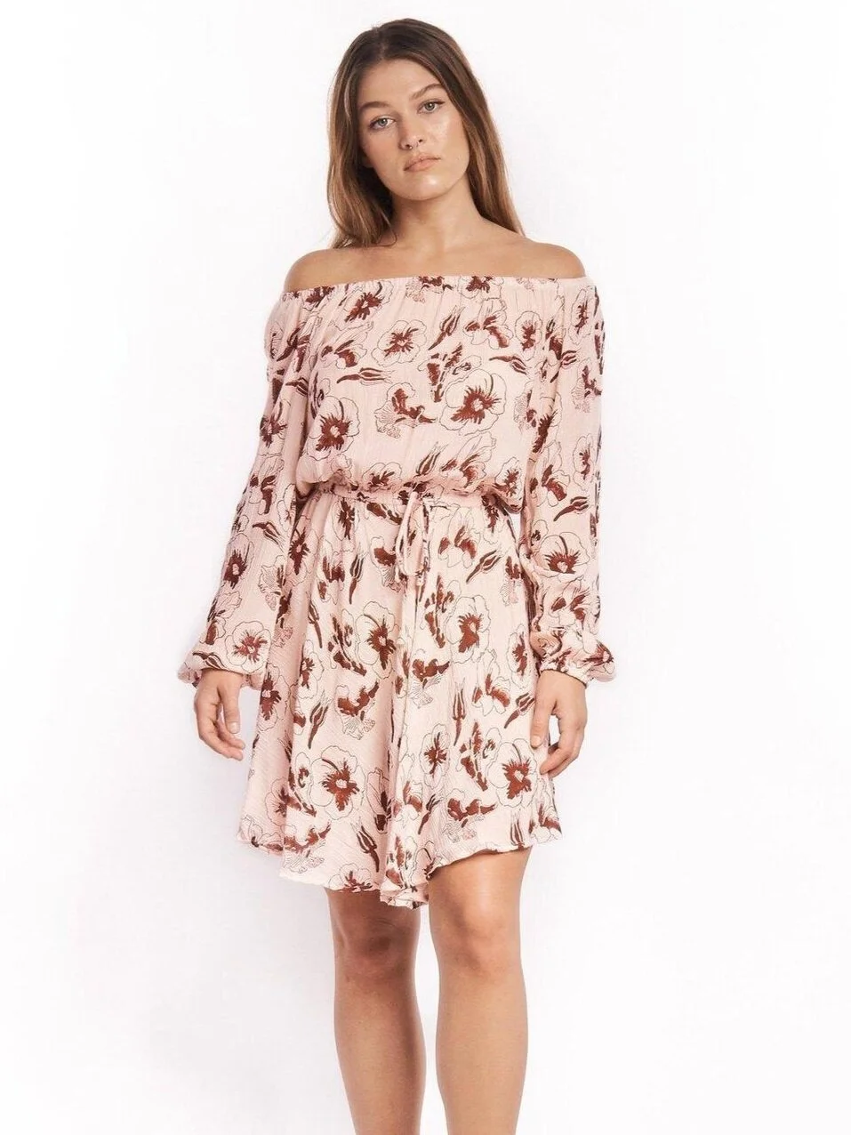 Symbology+-+Hibiscus+Off+the+Shoulder+Dress+in+Rose.jpg
