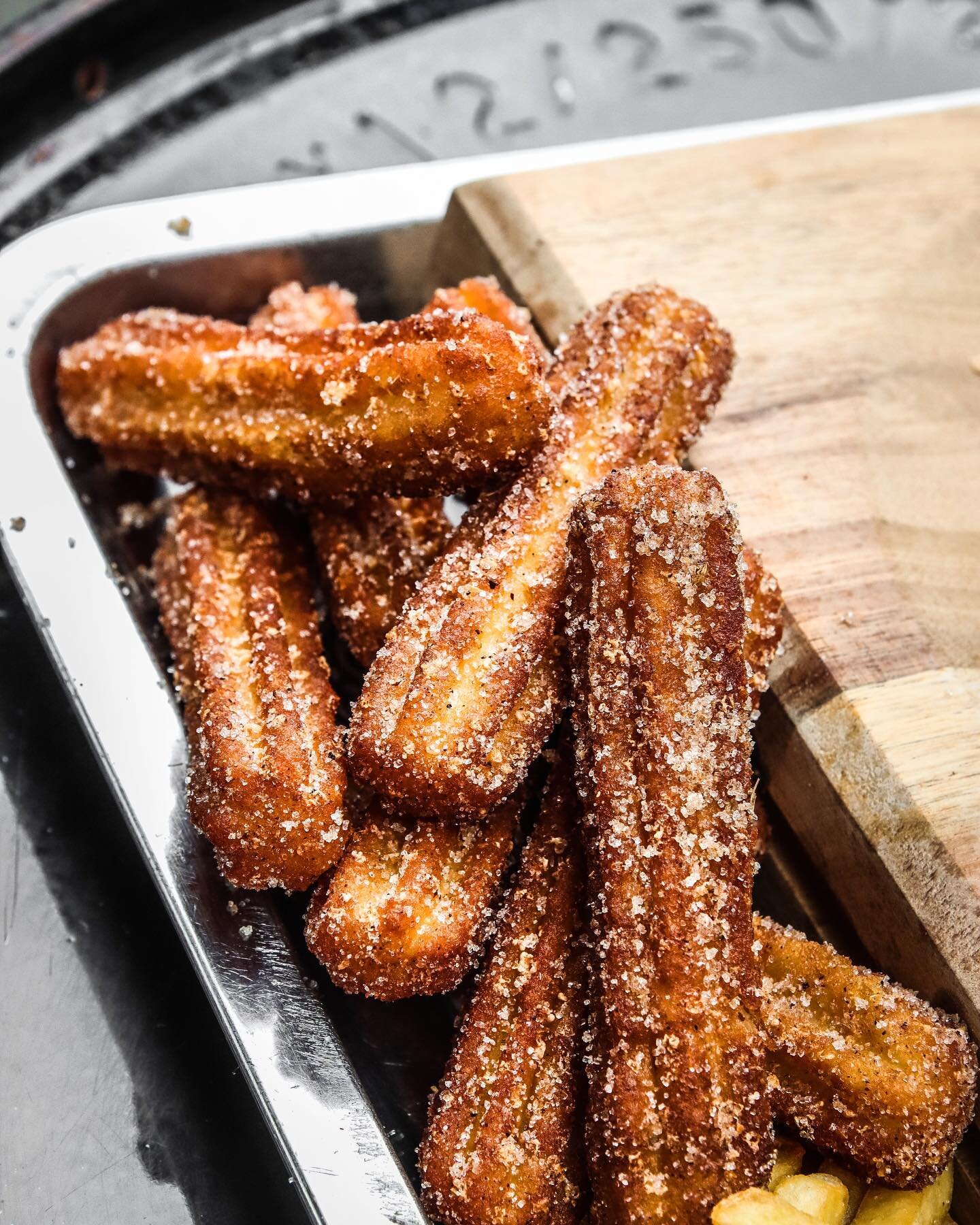 To fluffy, crisp, golden, and cinnamon sugar studded churros &mdash; we say hell yeah. Anywhere, any time your cravings hit, just holla at us and we got you covered 😉