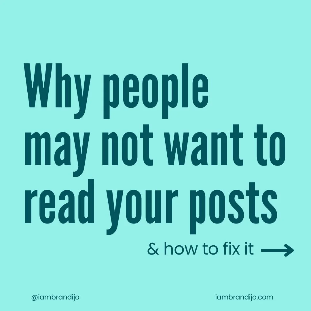 You may be missing out on engagement because of this one simple mistake...

That's SUPER EASY to fix. 

All you need to do is hit *return' 2x on your keyboard at the end of each sentence (or two sentences).

Do you see the flow of the above? ⤴️⤴️ To 