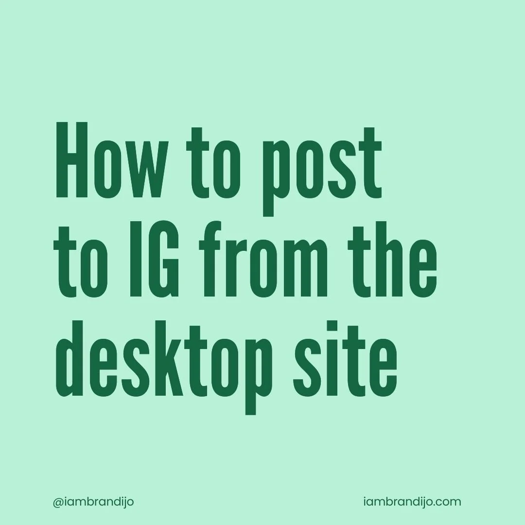 Did you know there 4 different ways to upload content to Instagram?

1. Upload via the mobile Instagram app
2. Upload via the desktop Instagram site
3. Upload &amp; schedule in advance via Meta Business Suite Scheduler
4. Upload via a third-party sch