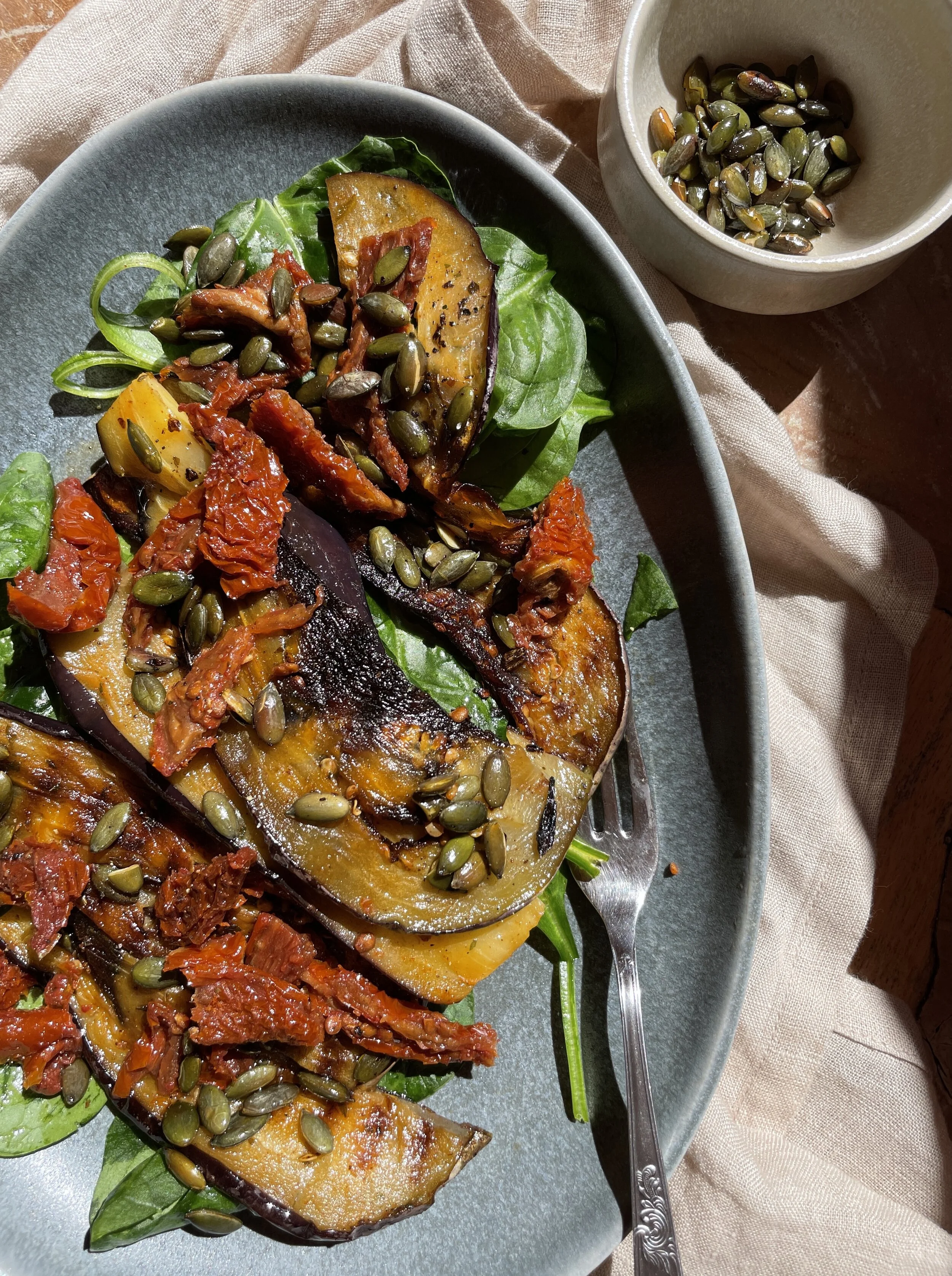 Grilled Eggplant Salad