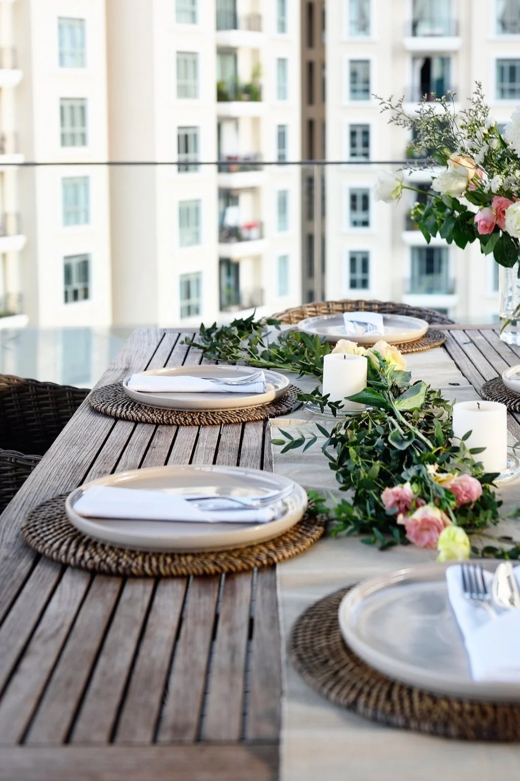 DIY Garden Party Table Garland