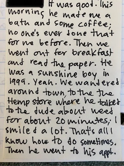 Another excerpt from a handwritten letter