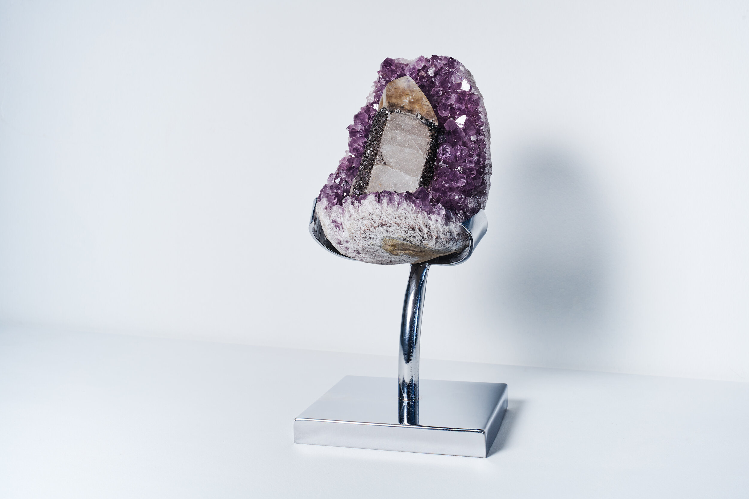 Amethyst Geode with Quartz Inclusions