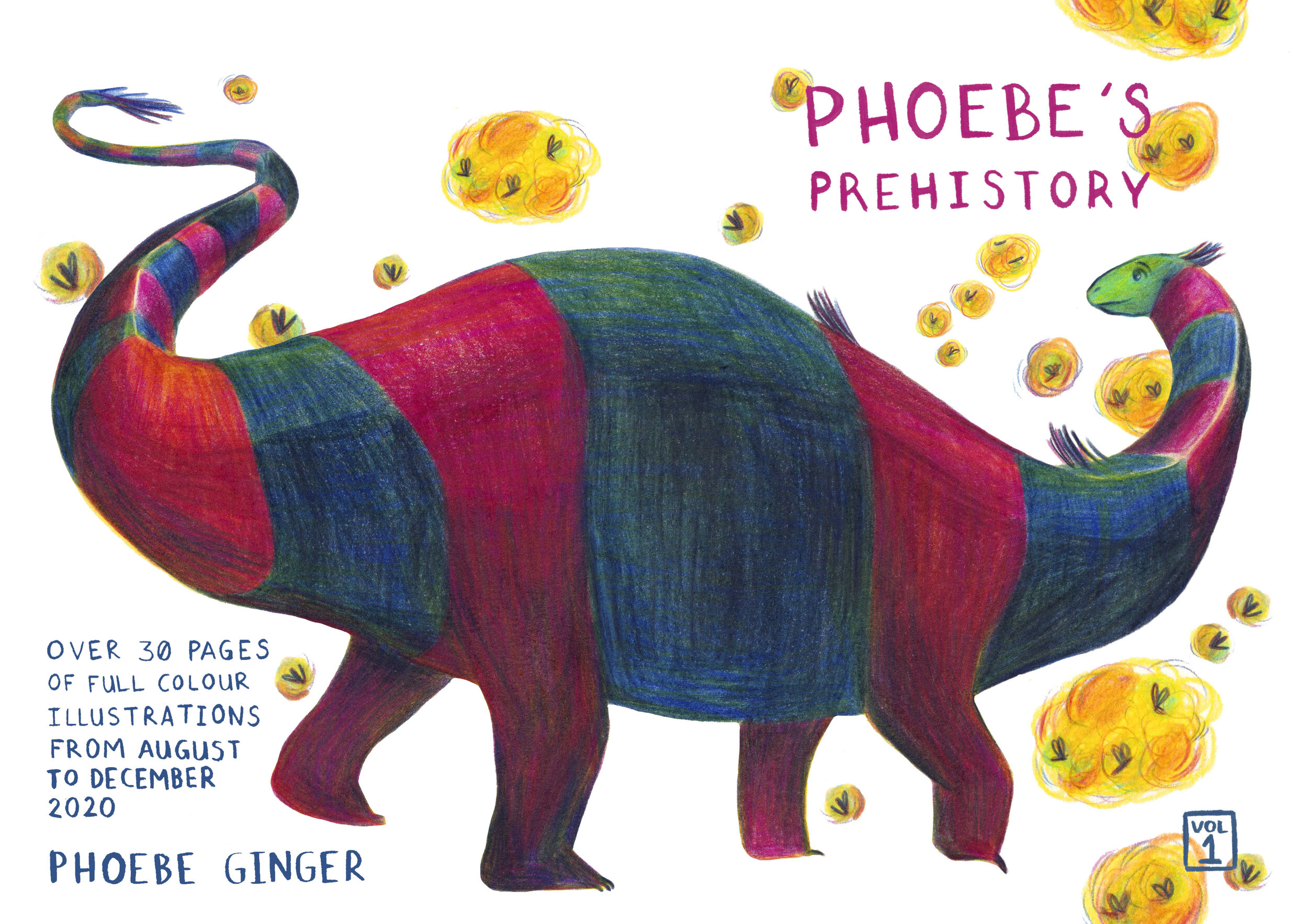 Phoebe's Prehistory Volume 1 - front and back cover