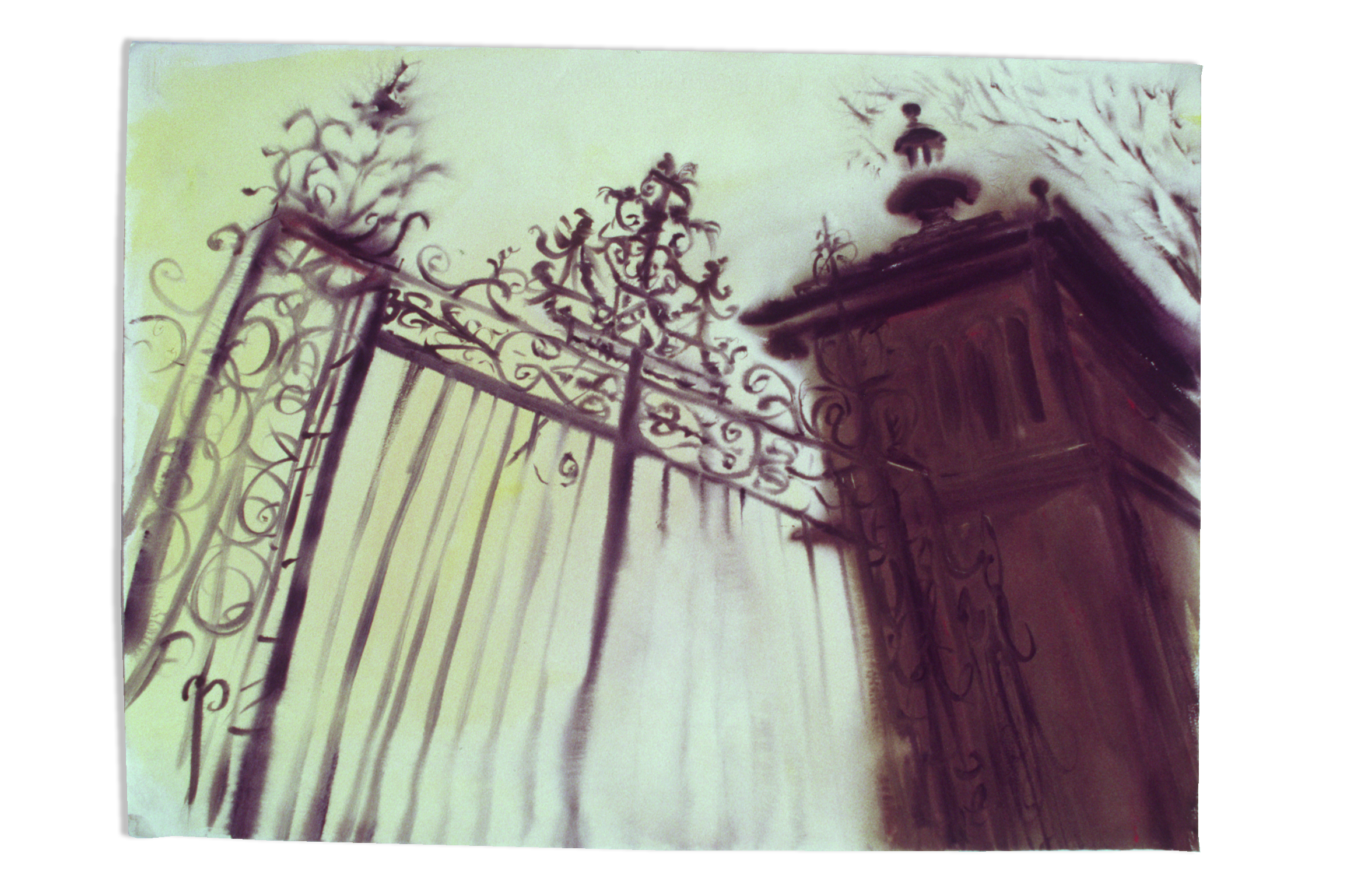 Gates on Parks Road at Trinity College Oxford/06 SOLD